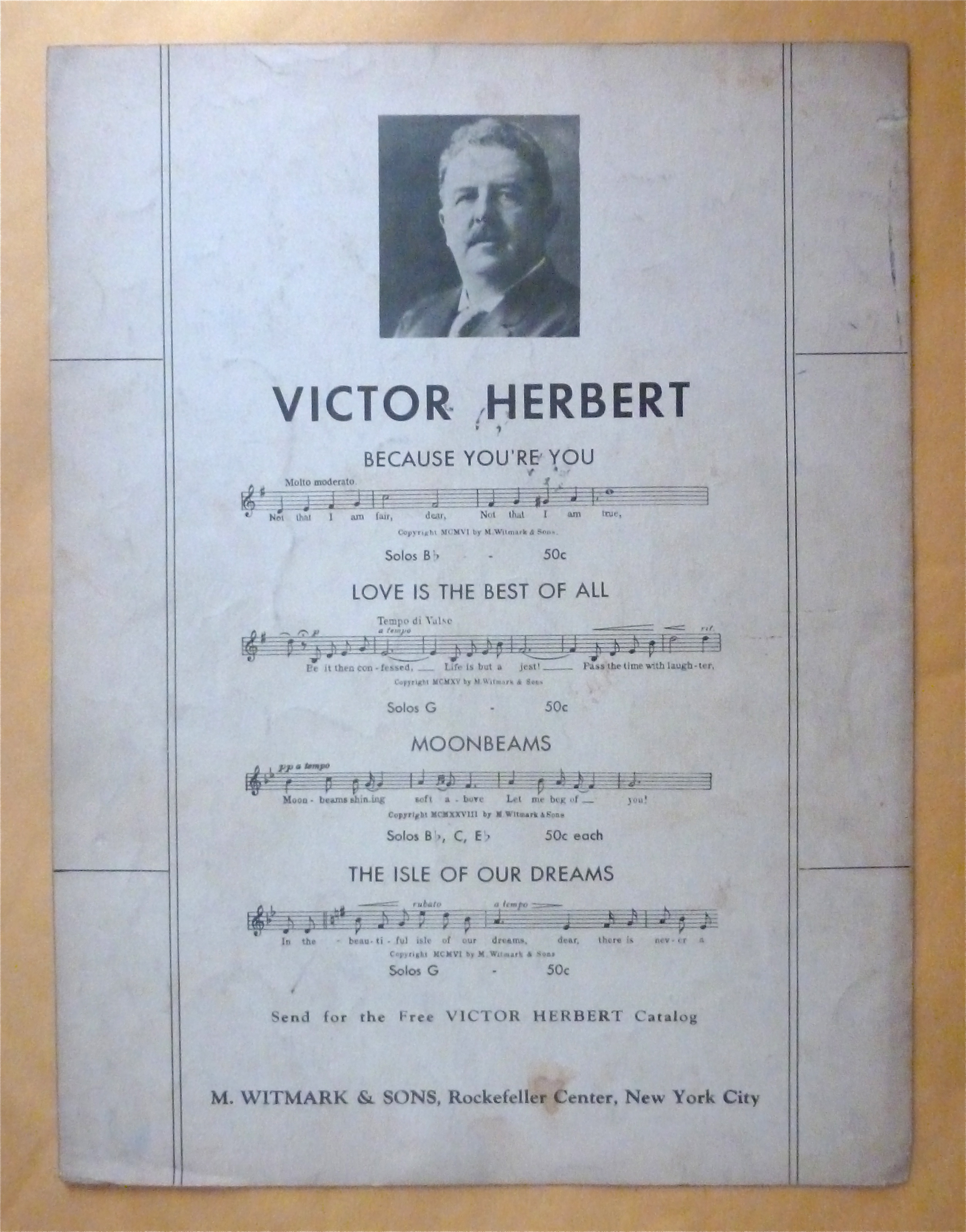 Sheet Music For 1910 I'm Falling In Love With Someone