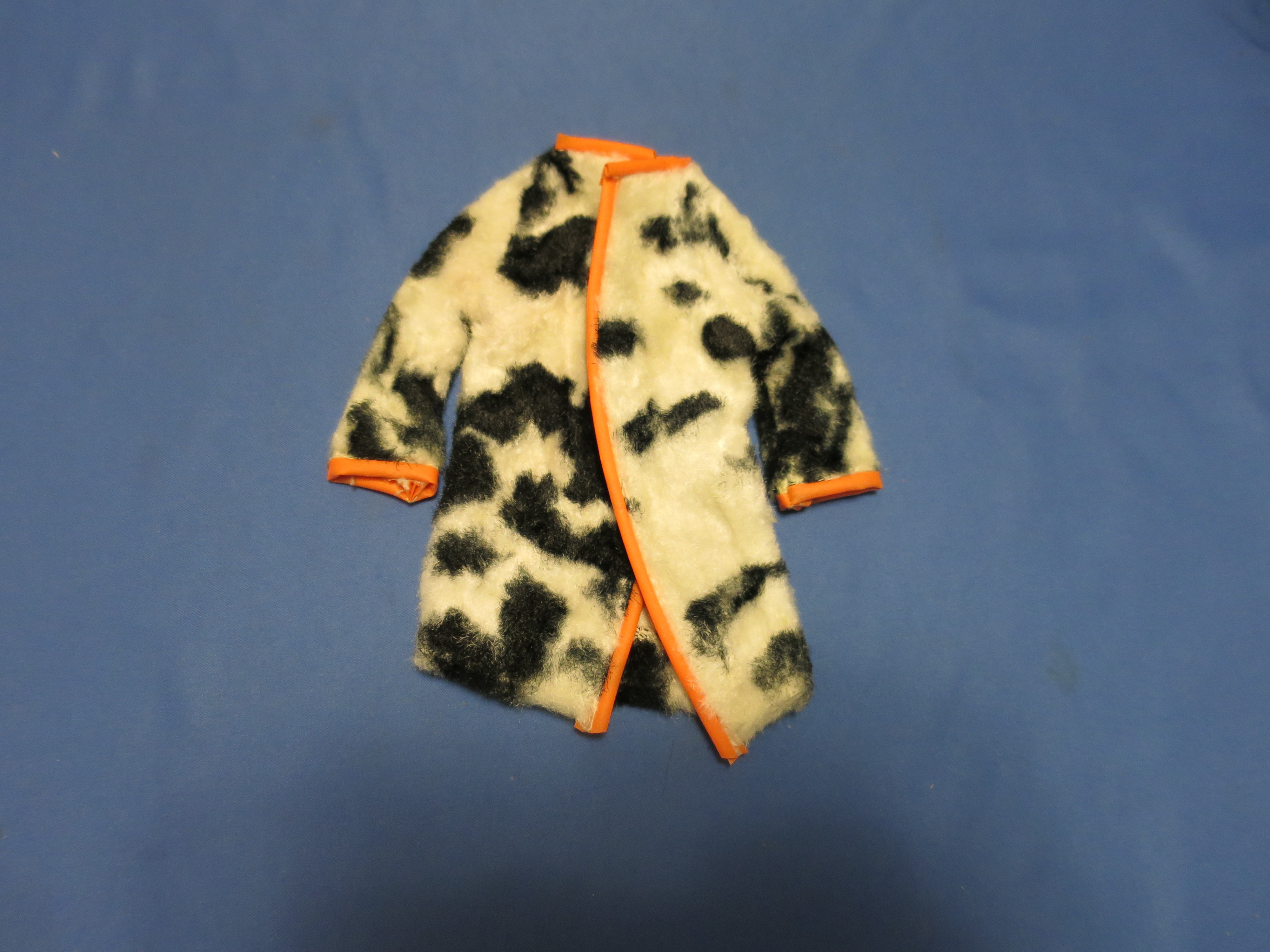 Barbie Faux Fur Coat tagged Mattel 1960s