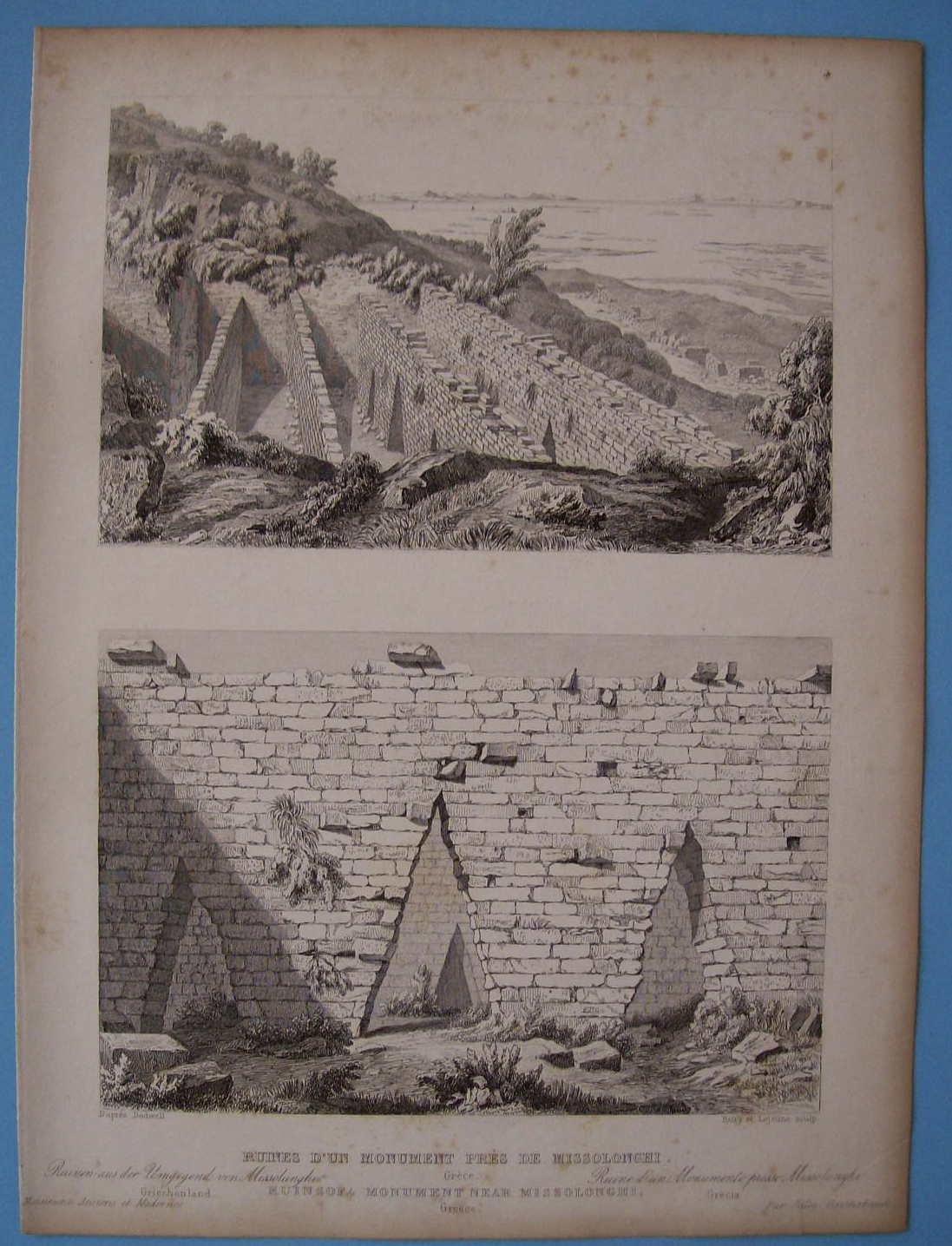 Ruines D'un Monument Pres De Missolonghi