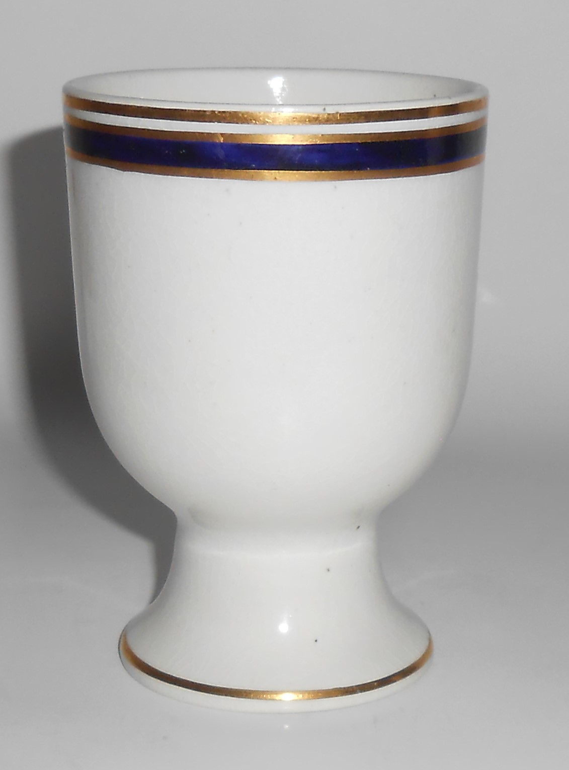 Cauldon China Ltd Cobalt w/Gold Bands Eggcup Mint