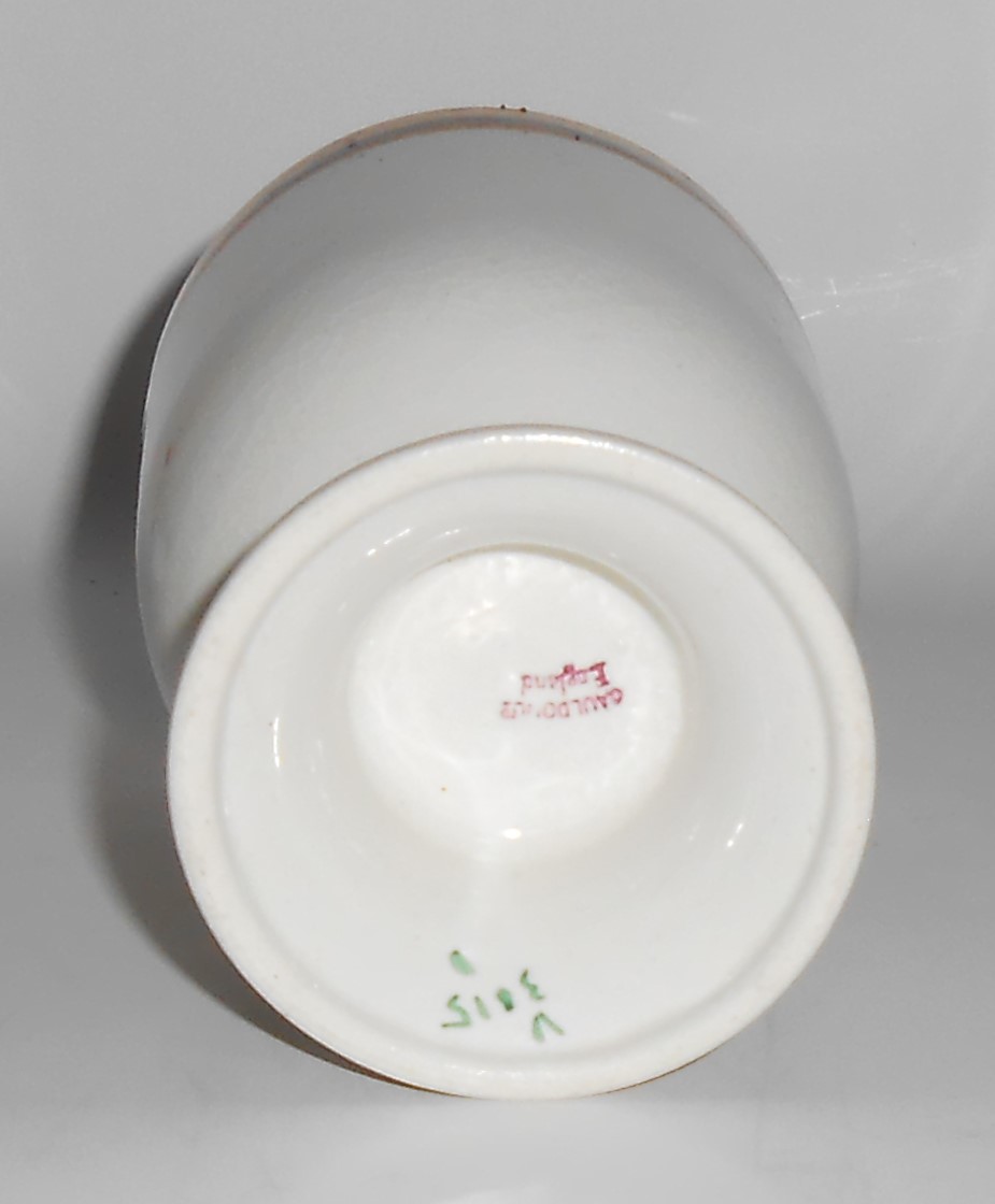 Cauldon China Ltd Cobalt w/Gold Bands Eggcup Mint