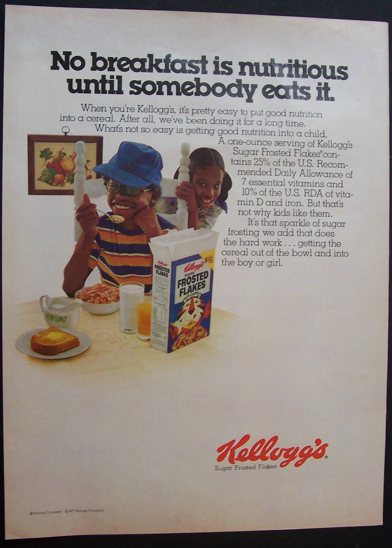 1977  Kellogg's  Sugar  Frosted  Flakes