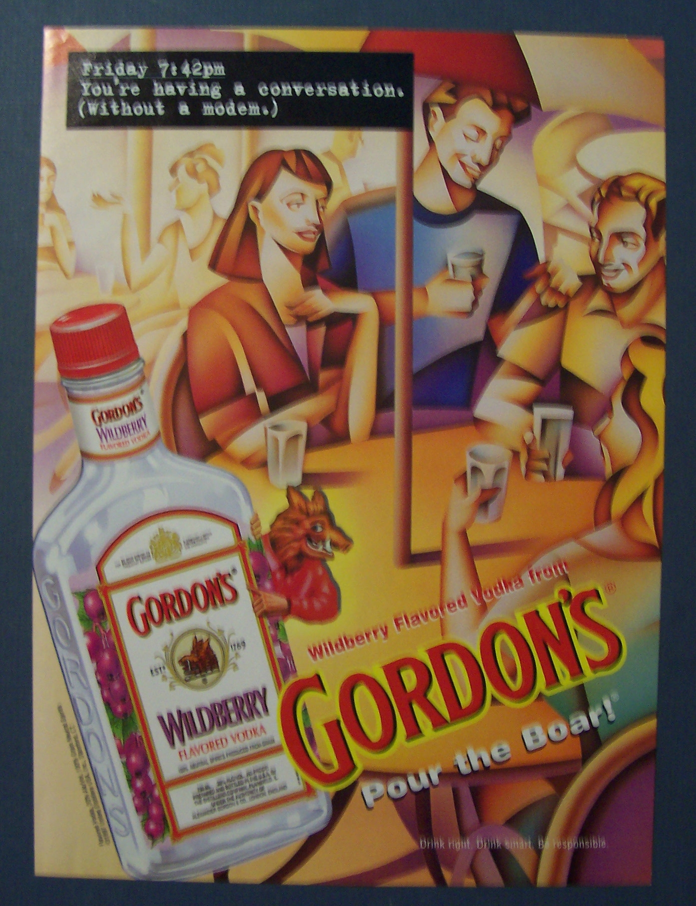 1997 Gordon's Wildberry Flavored Vodka