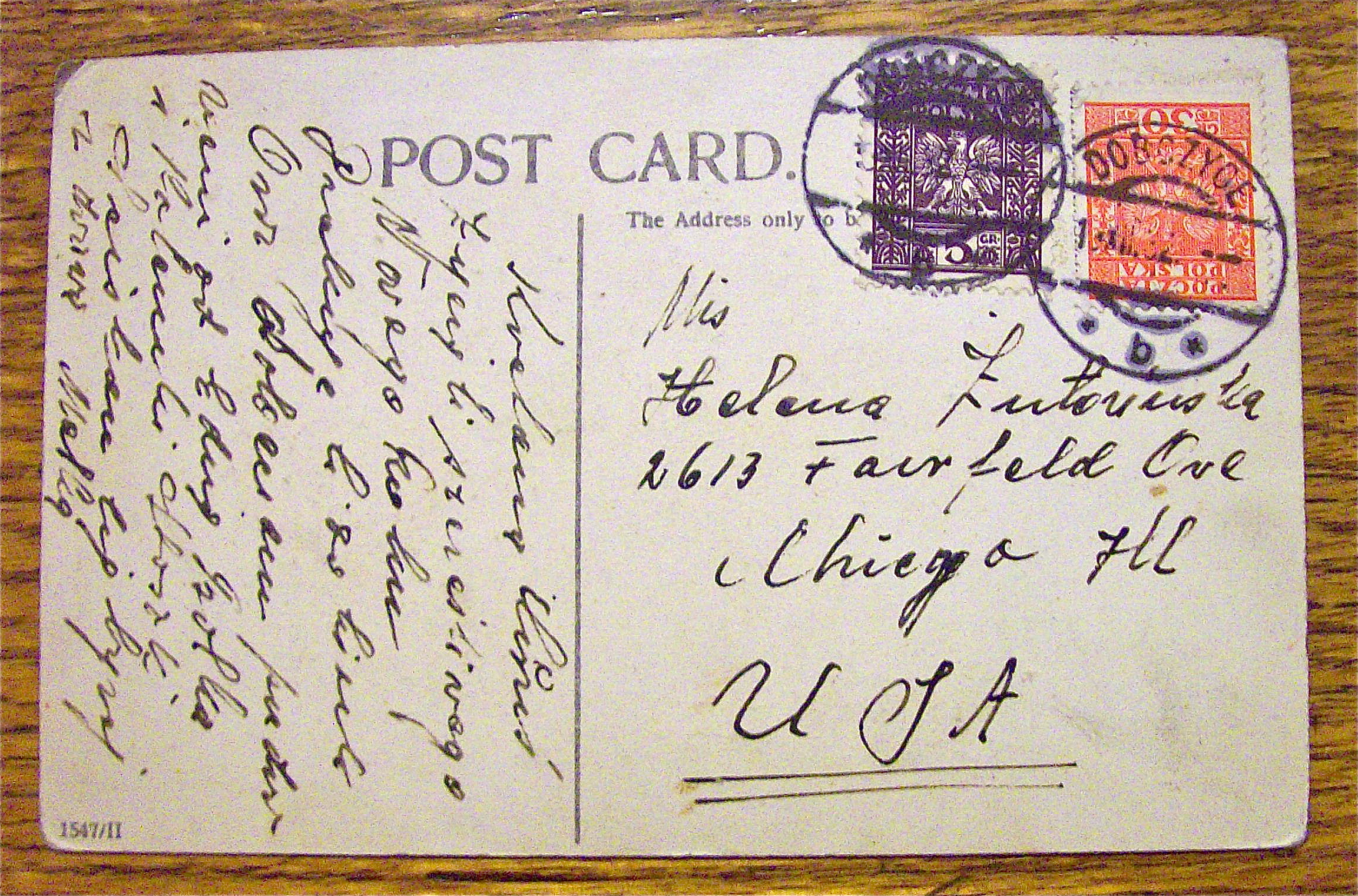 Three Men Playing Instruments Postcard