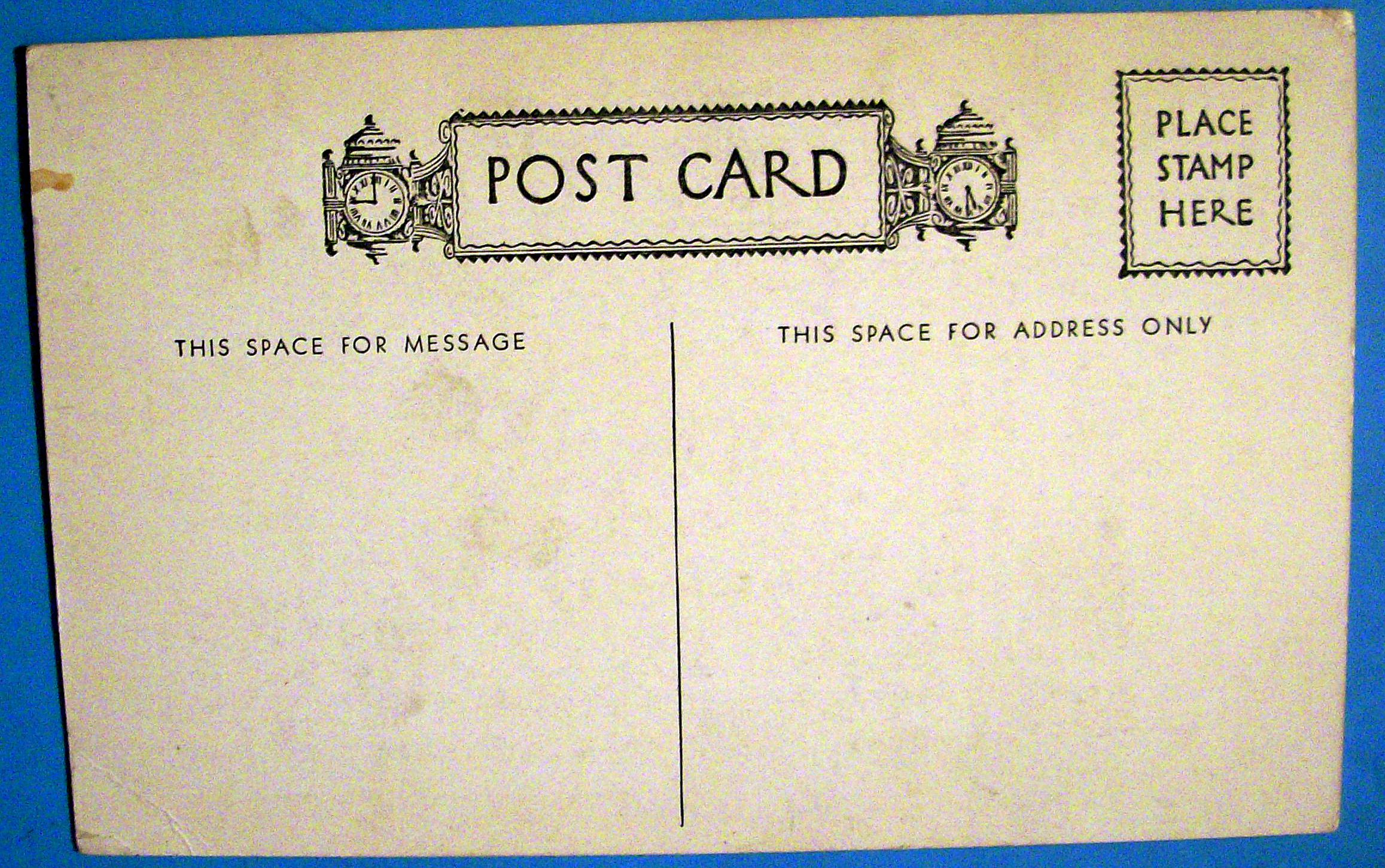 1933 Century of Progress, Men's Grill Postcard
