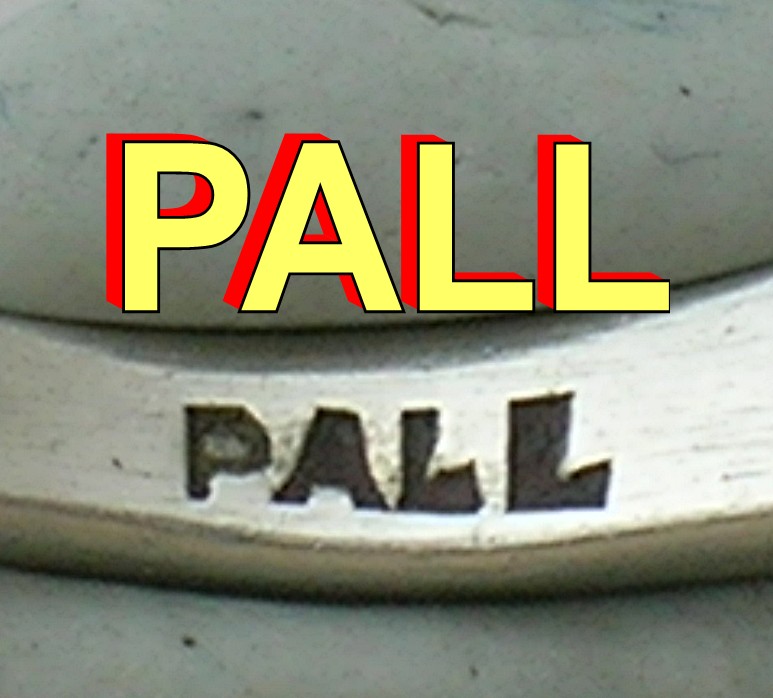 Magnificent 3 Pearl Palladium Claw Set Ring . . . .