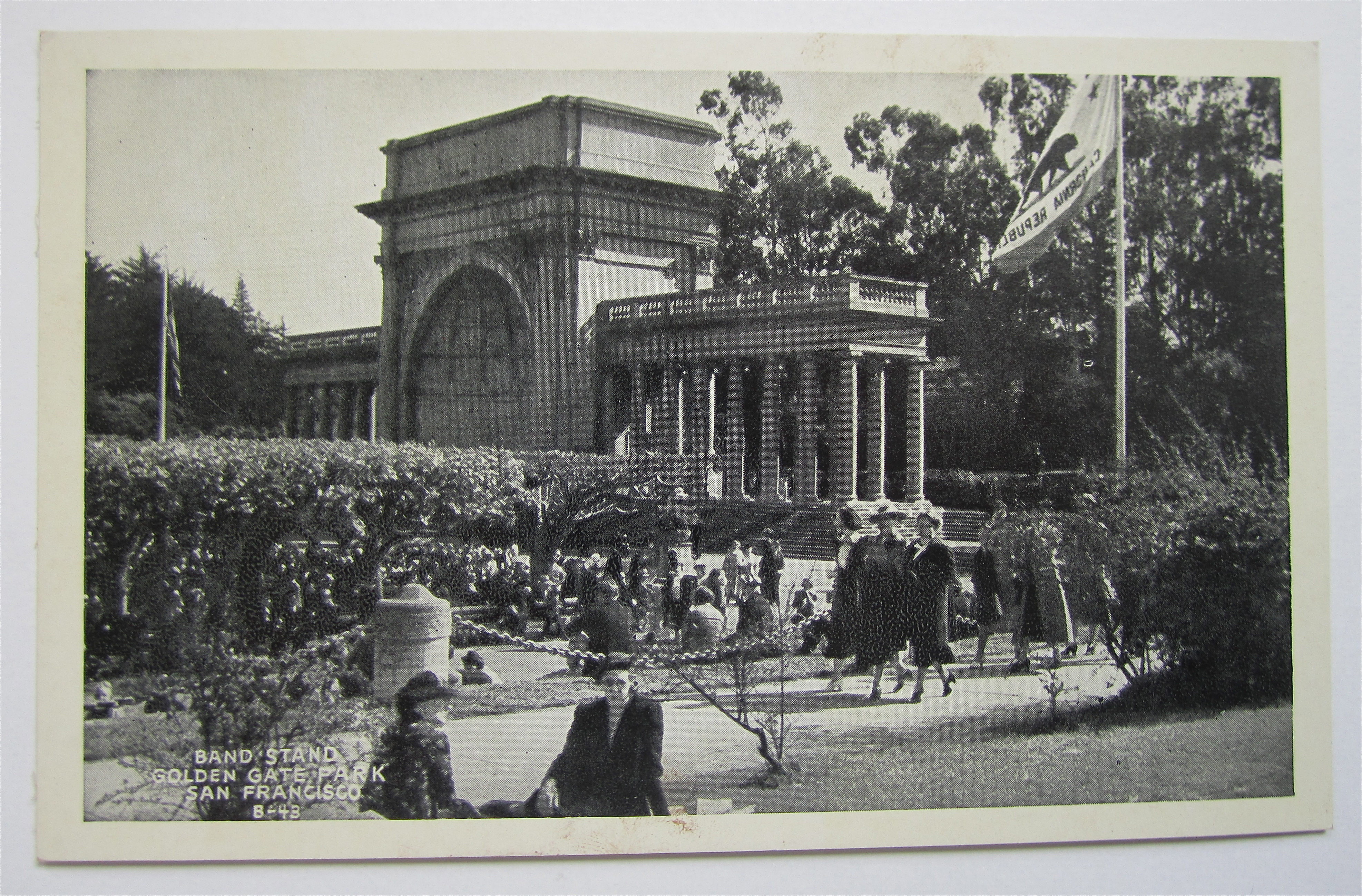 Band Stand Golden Gate Park, San Francisco Postcard