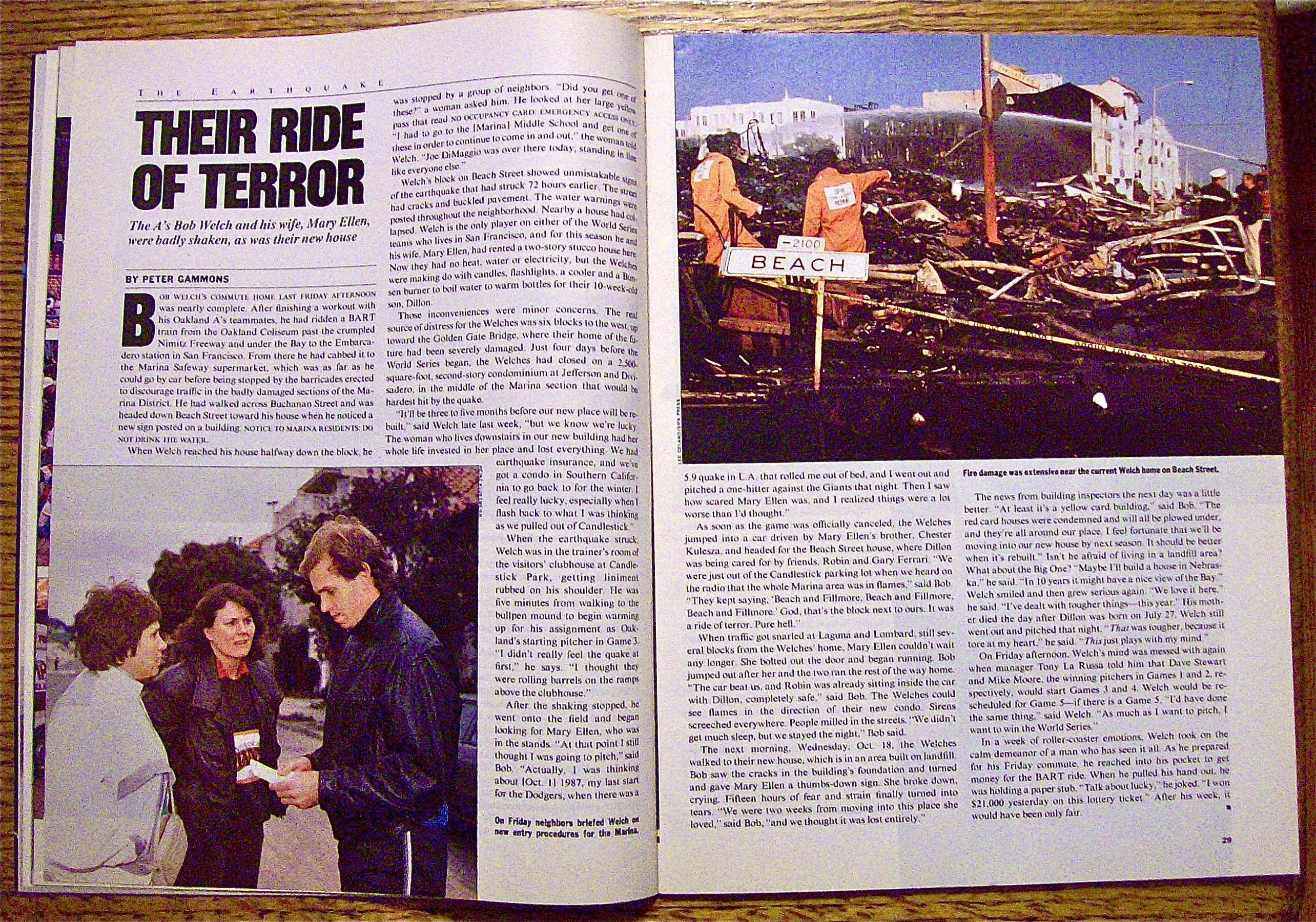Sports Illustrated Magazine October 30, 1989 Earthquake