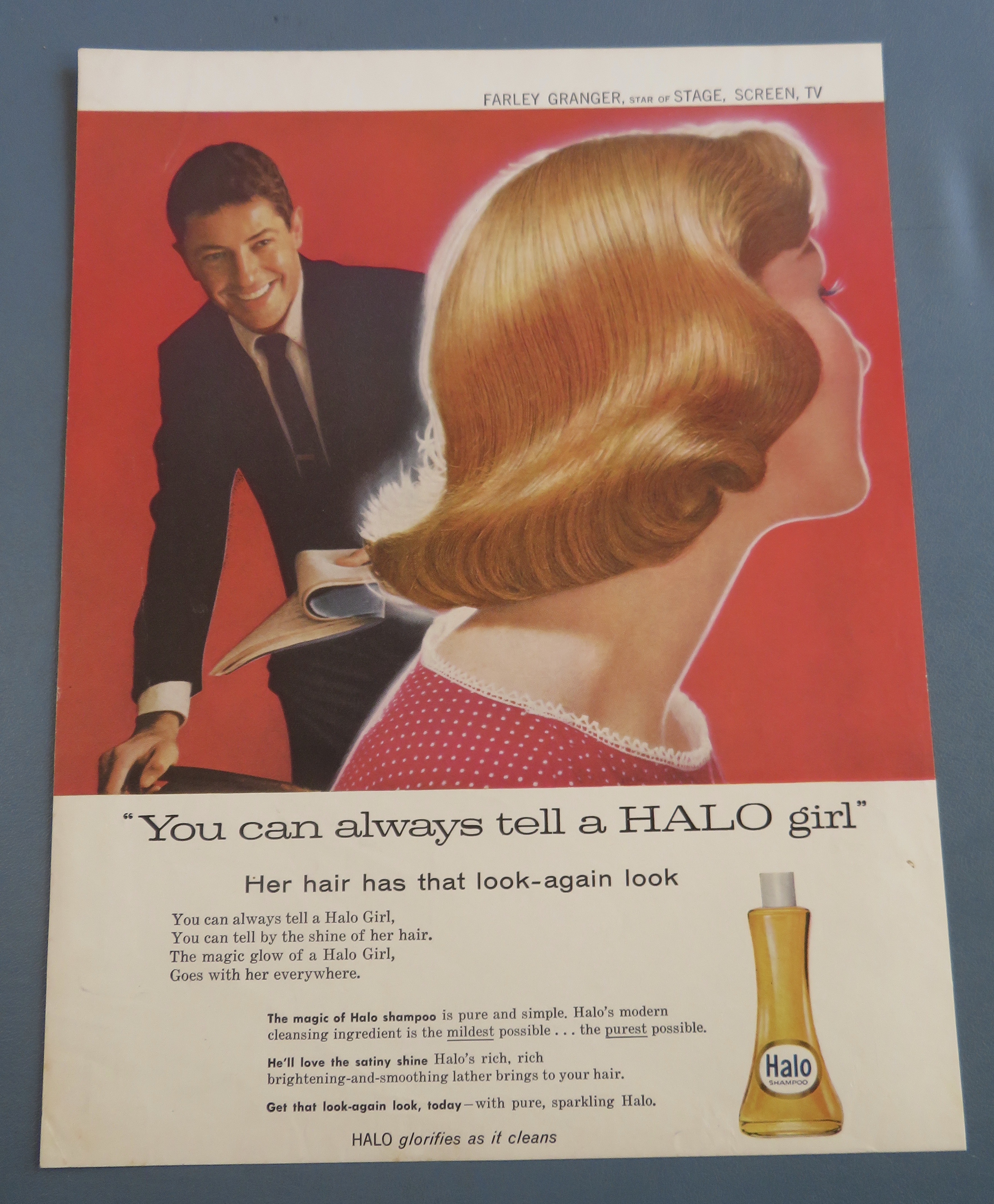 1958 Halo Shampoo with Farley Granger & Lovely Woman