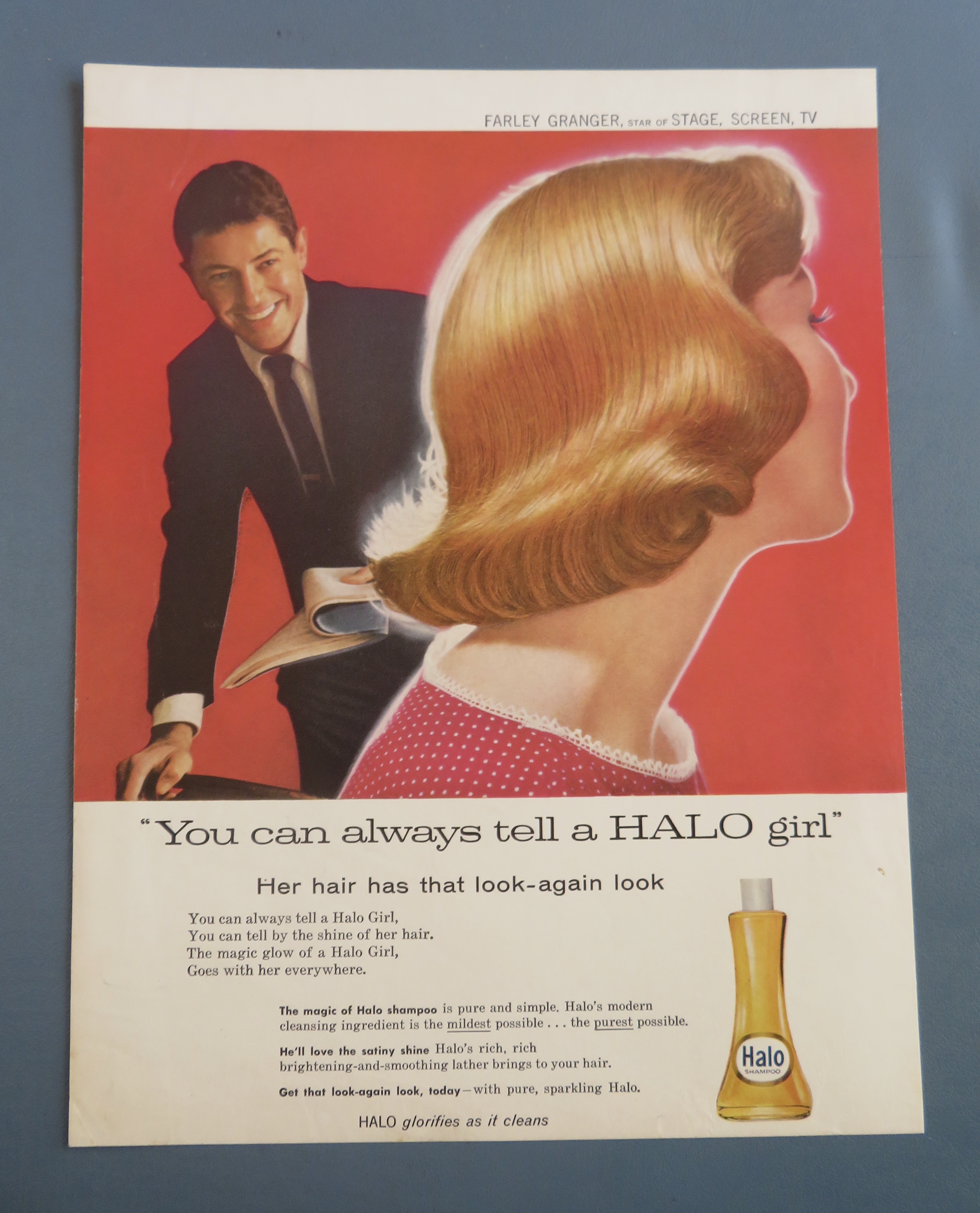 1958 Halo Shampoo with Farley Granger & Lovely Woman
