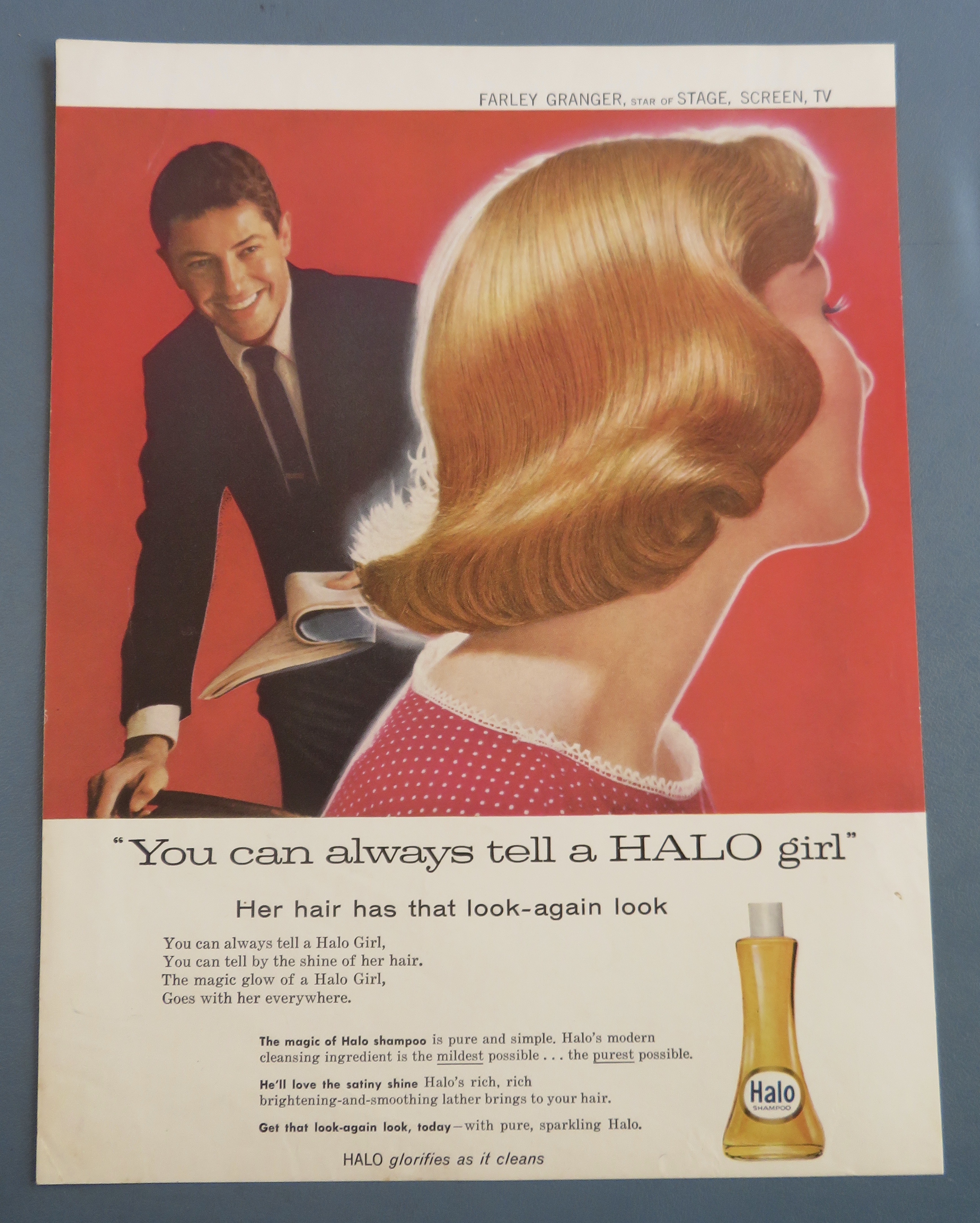 1958 Halo Shampoo with Farley Granger & Lovely Woman