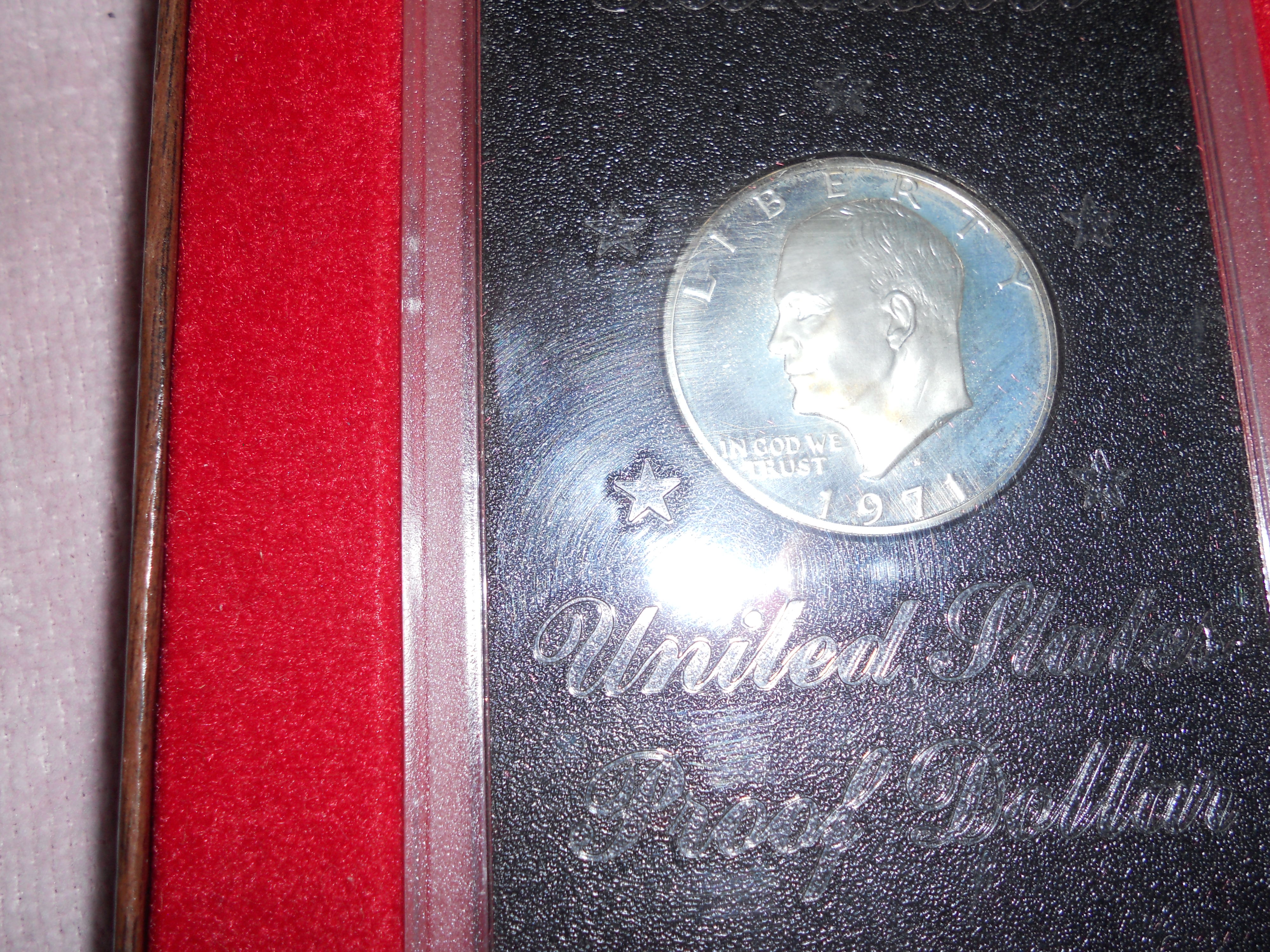 Eisenhower Proof Dollar in Case With Box