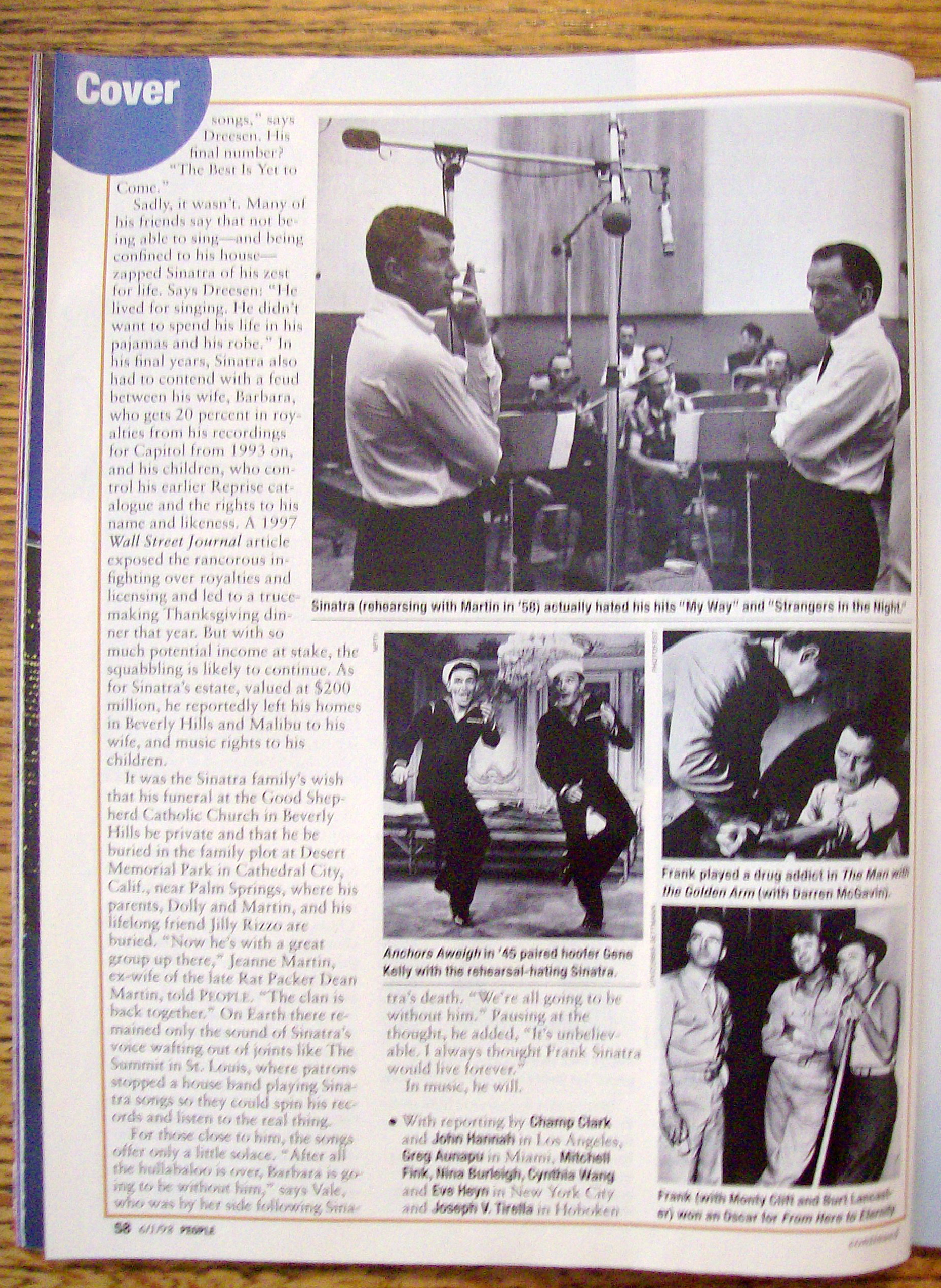 People Magazine - June 1, 1988 - Frank Sinatra