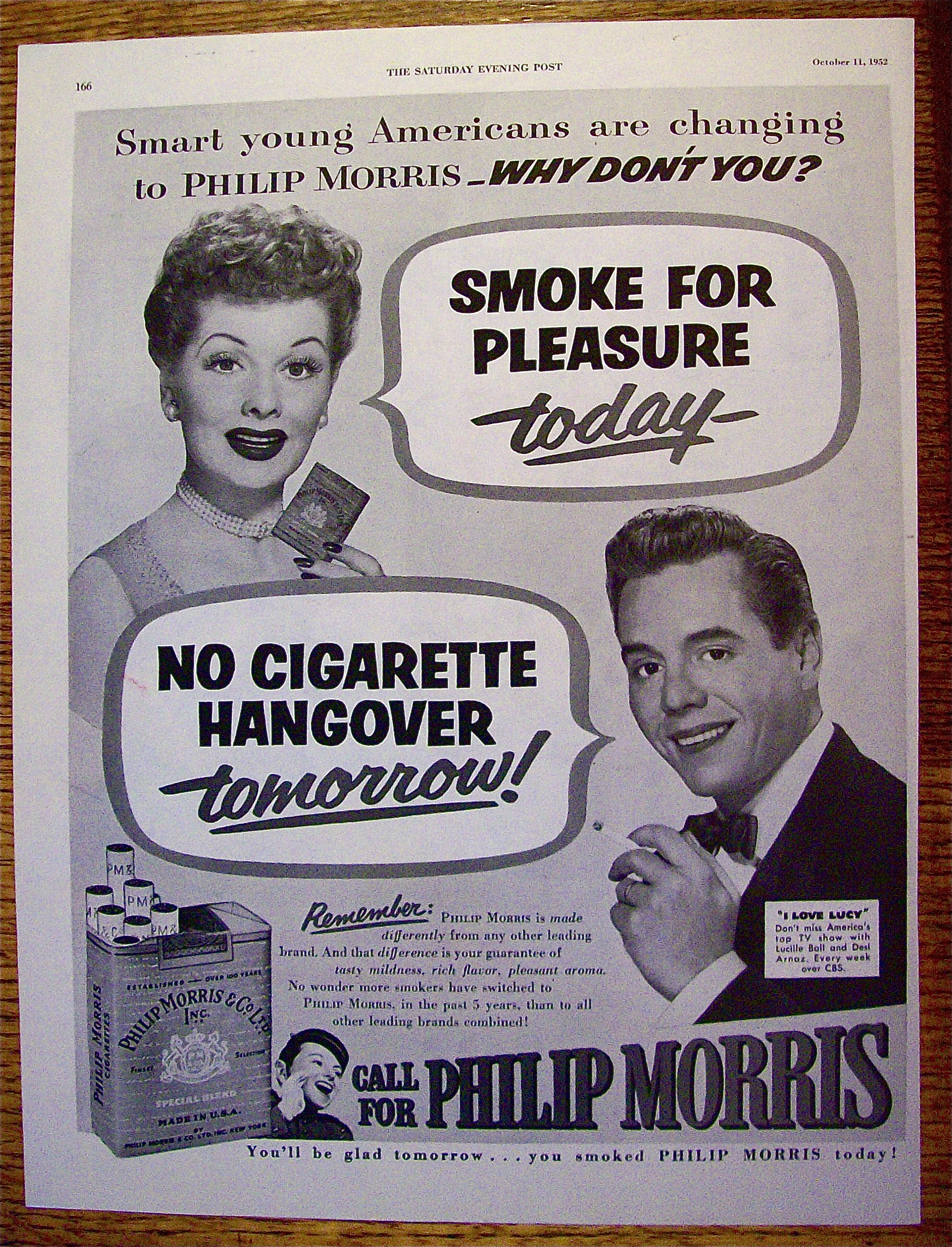 1952 Philip Morris w/Lucille Ball & Desi Arnaz