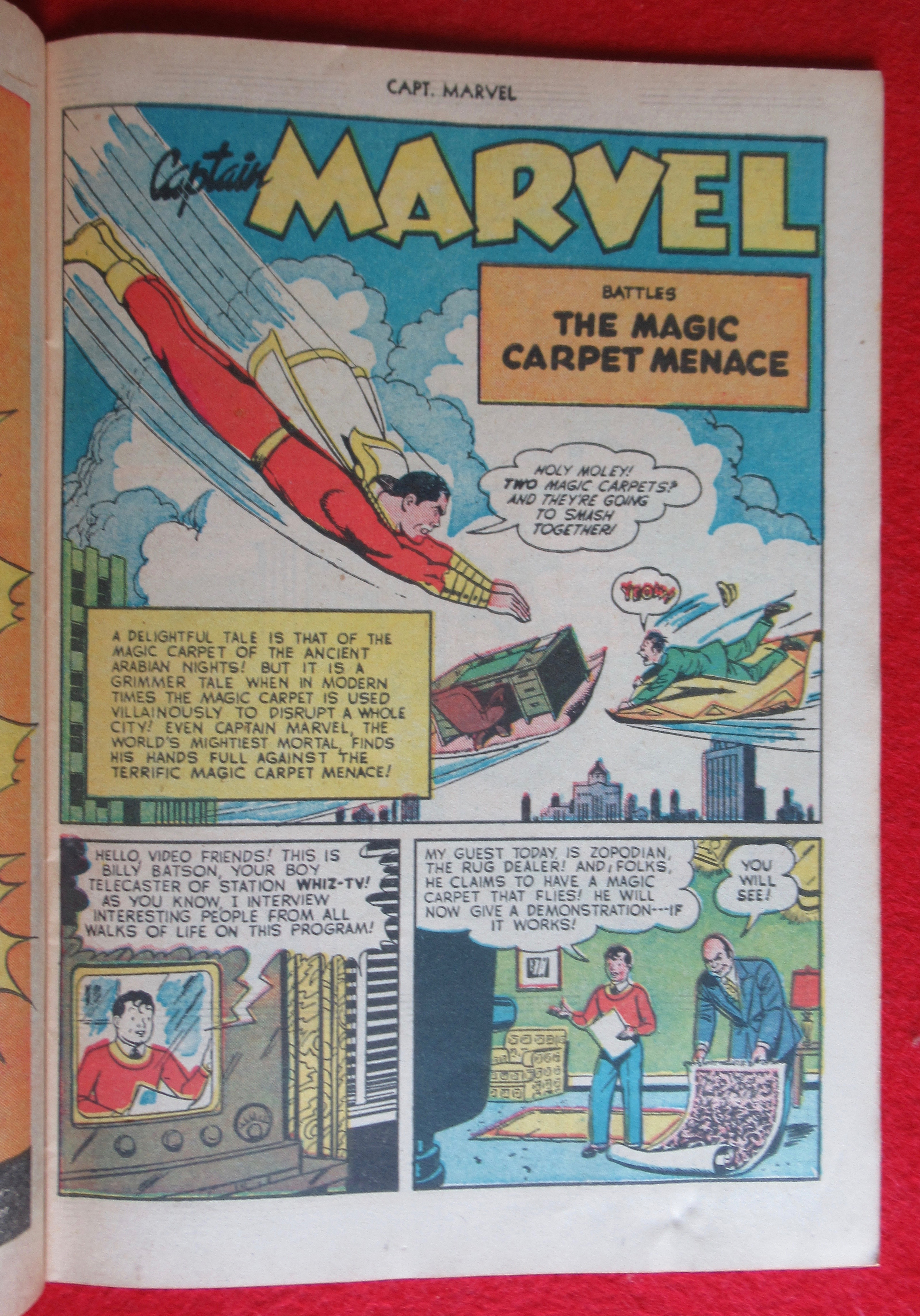 Captain Marvel Comic January 1951 Flying Saucer Mystery