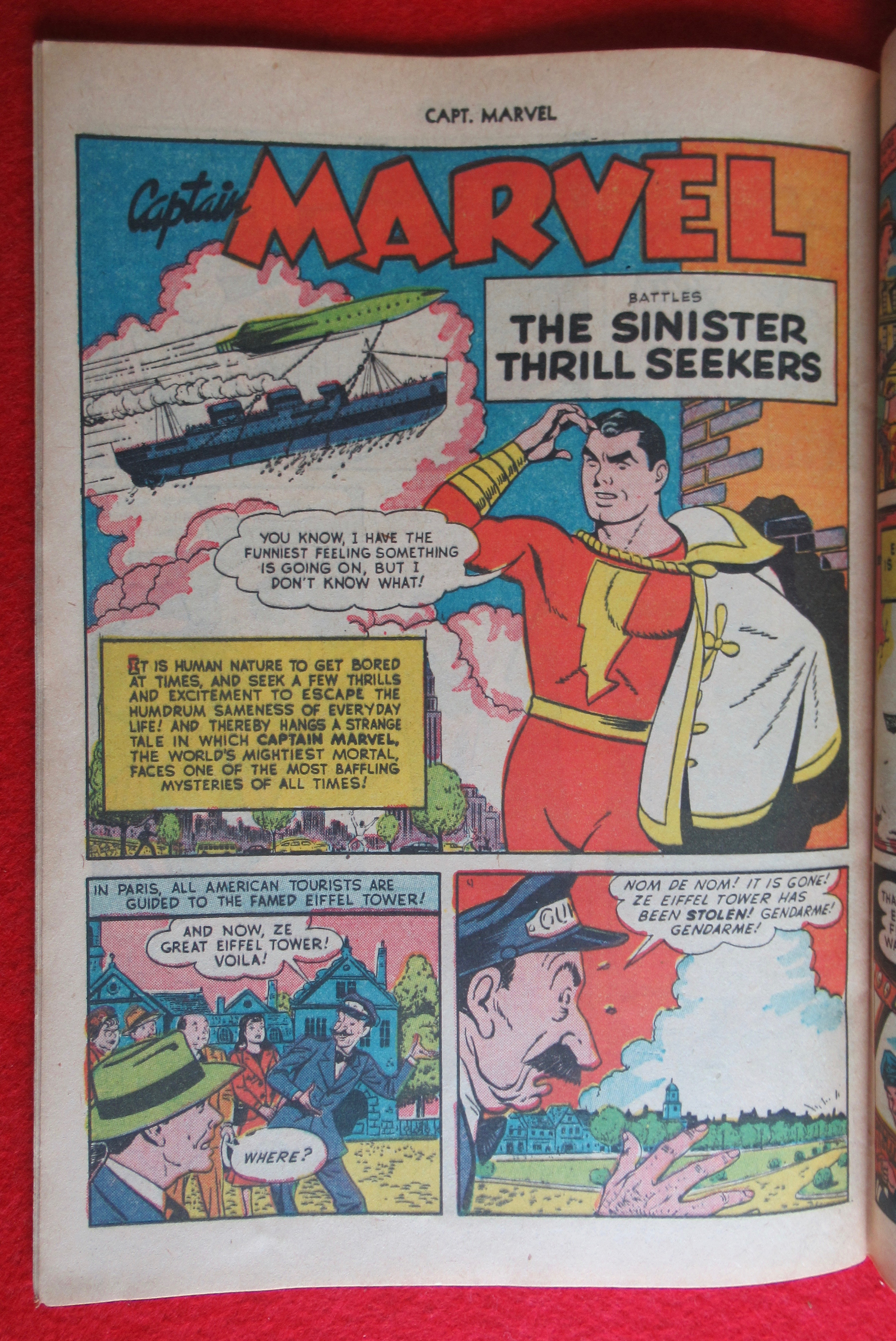 Captain Marvel Comic January 1951 Flying Saucer Mystery