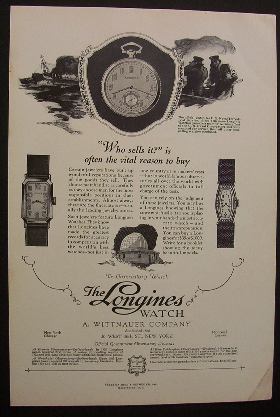 1926 Longines Watch