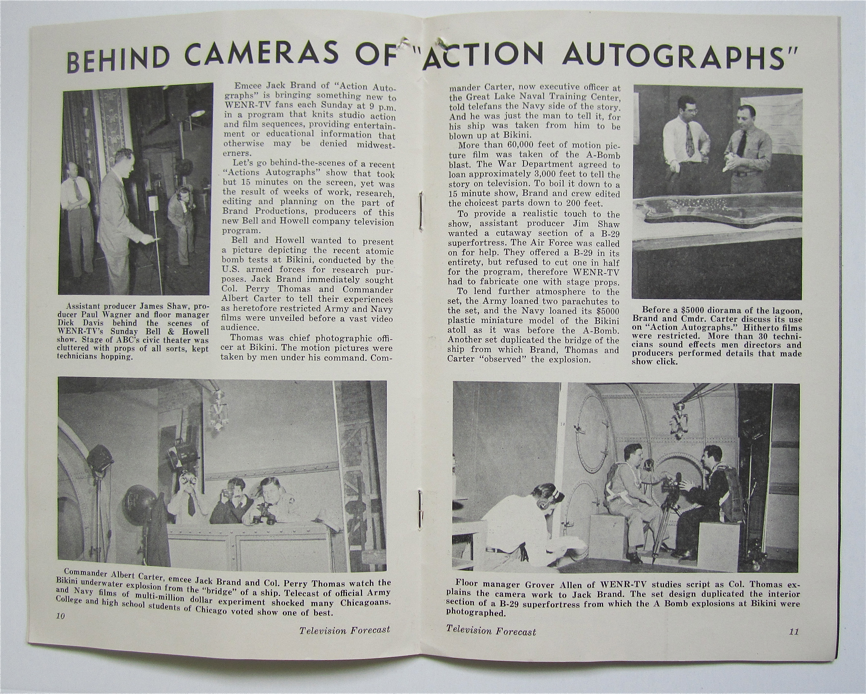 Television Forecast June 4, 1949 Wendy Barrie