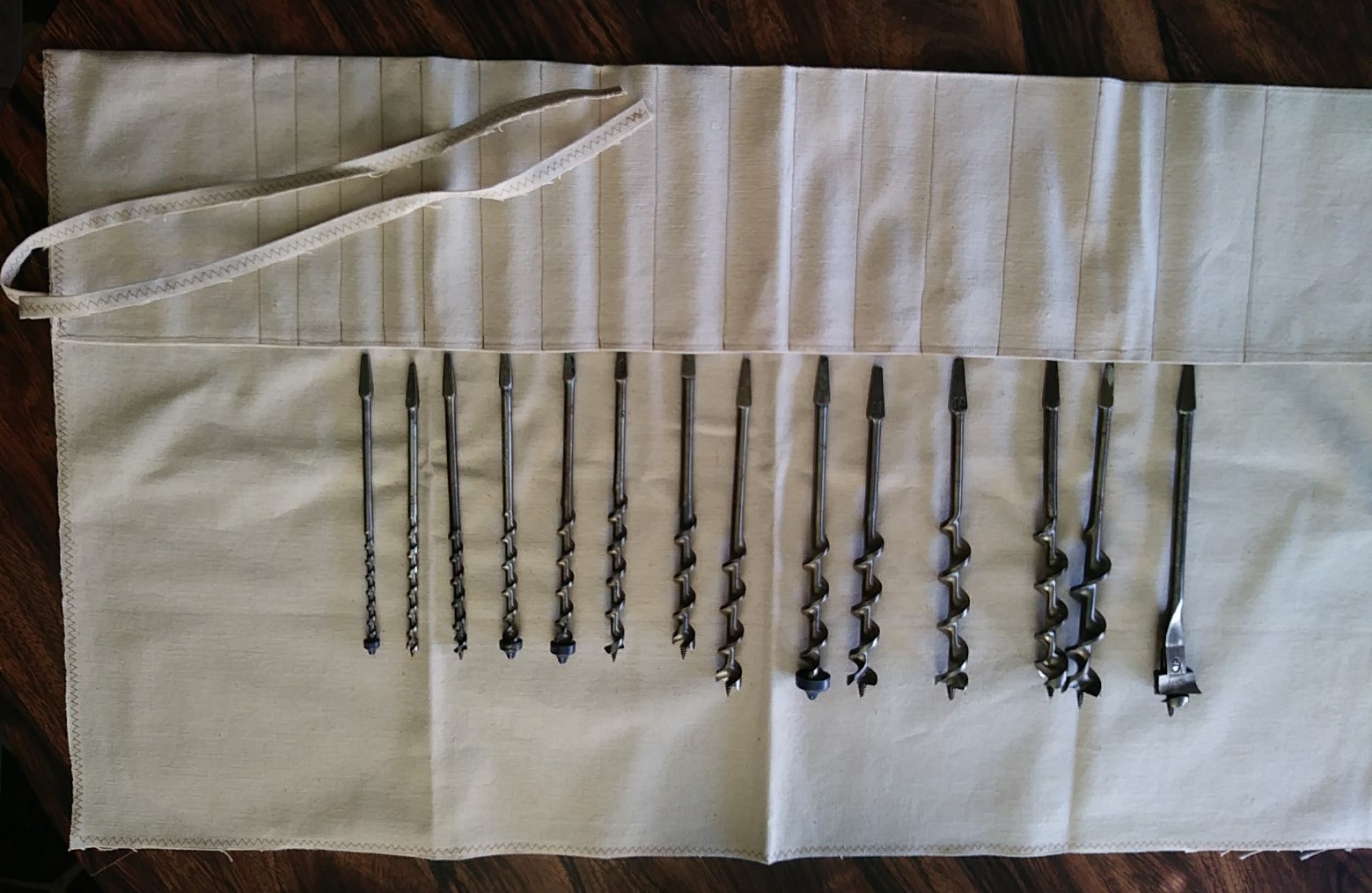Craftsman Brace Auger Bit Set of 13 w/Roll + More