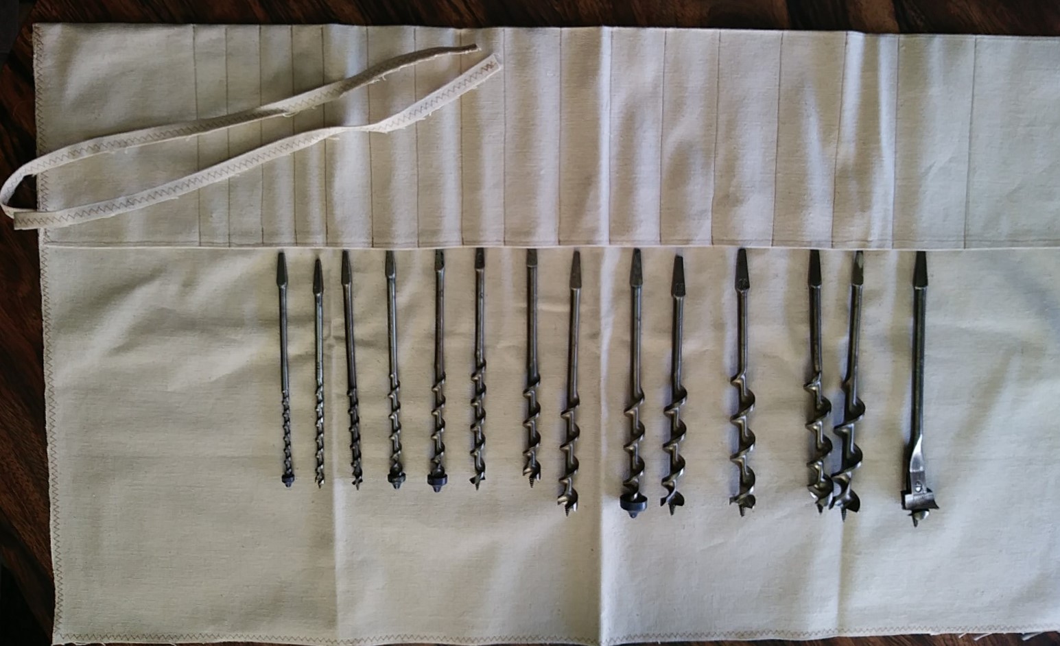 Craftsman Brace Auger Bit Set of 13 w/Roll + More