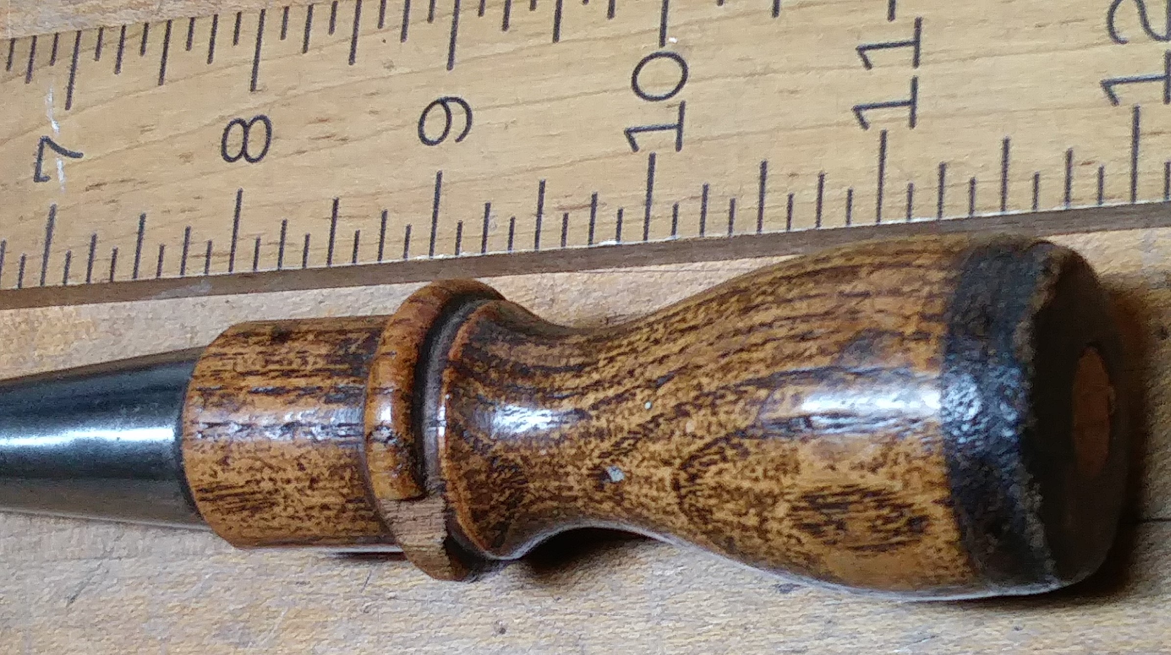 Damascus Razor Edge Socket Beveled Chisel 3/4 inch