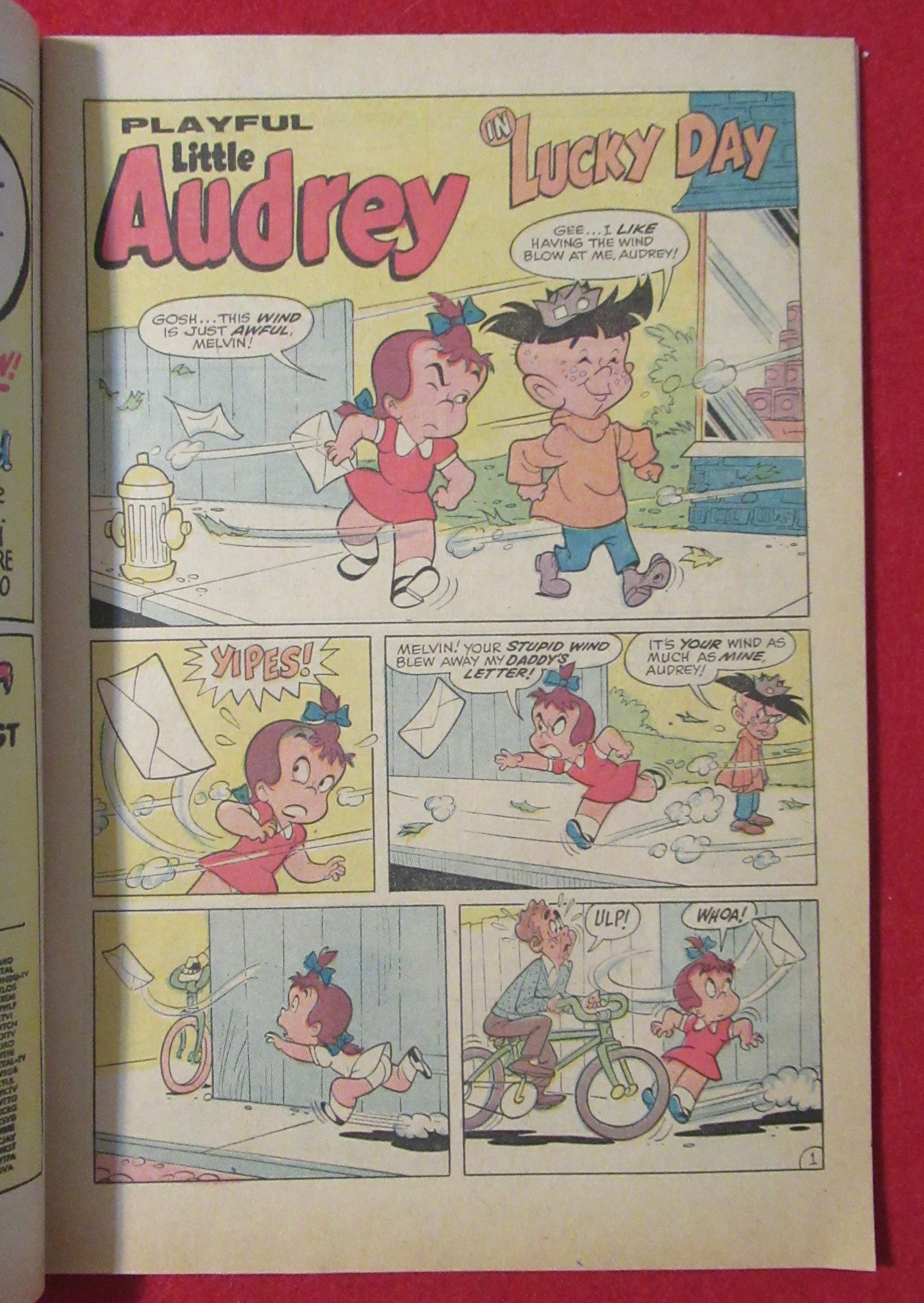Little Audrey Comic July 1971 Lucky Day
