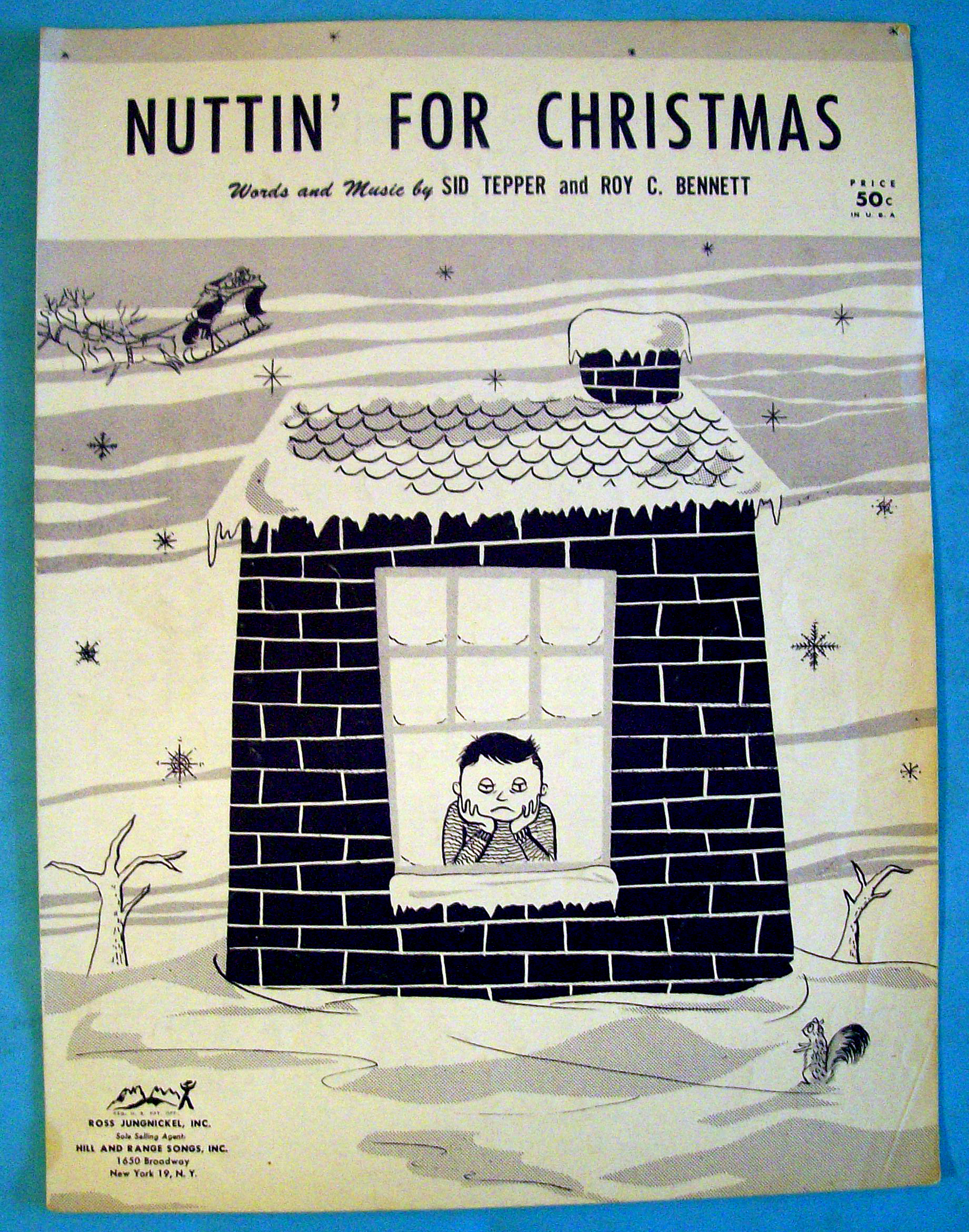 Sheet Music For 1955 Nuttin' For Christmas