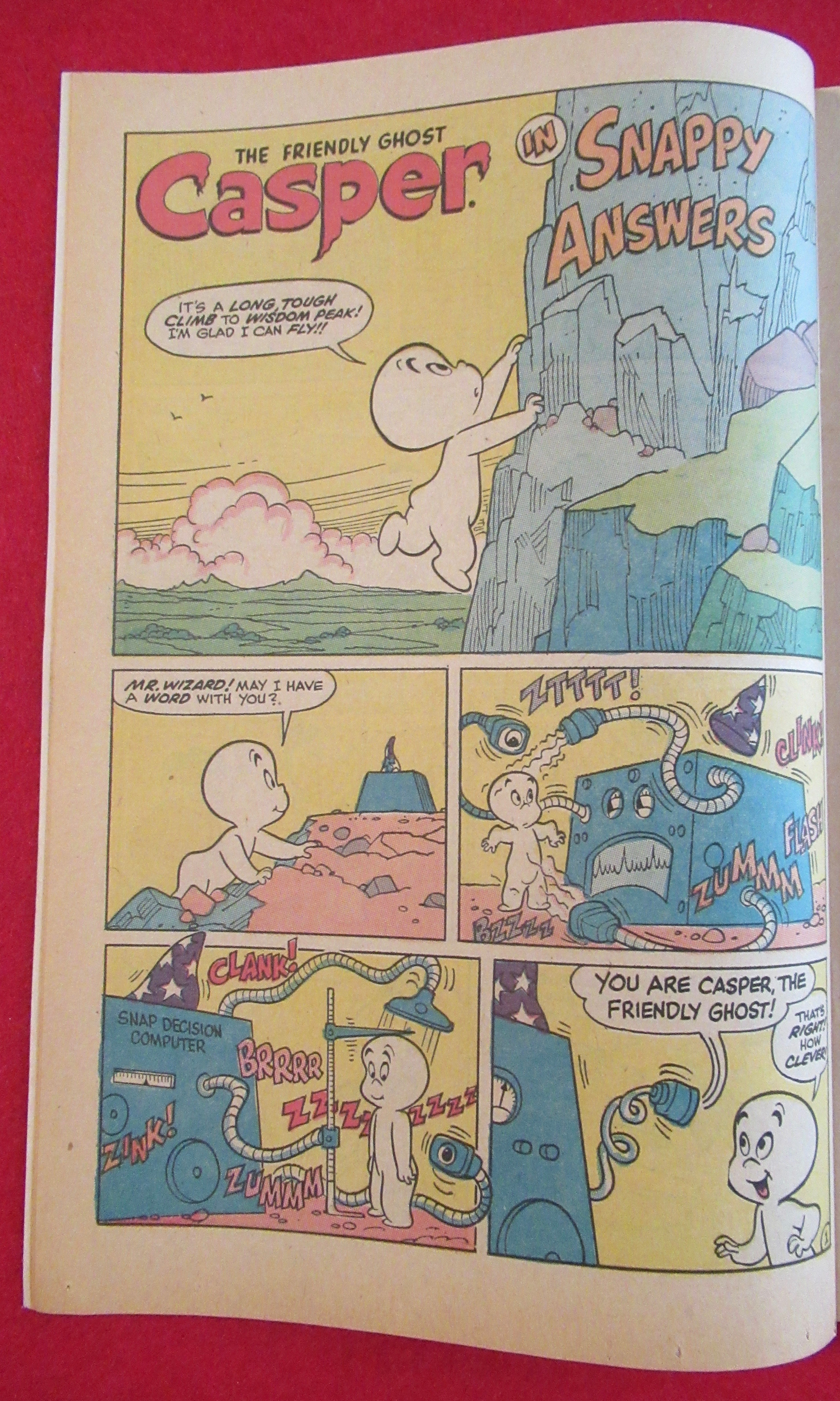 Casper The Friendly Ghost Comic July 1971 City Woes