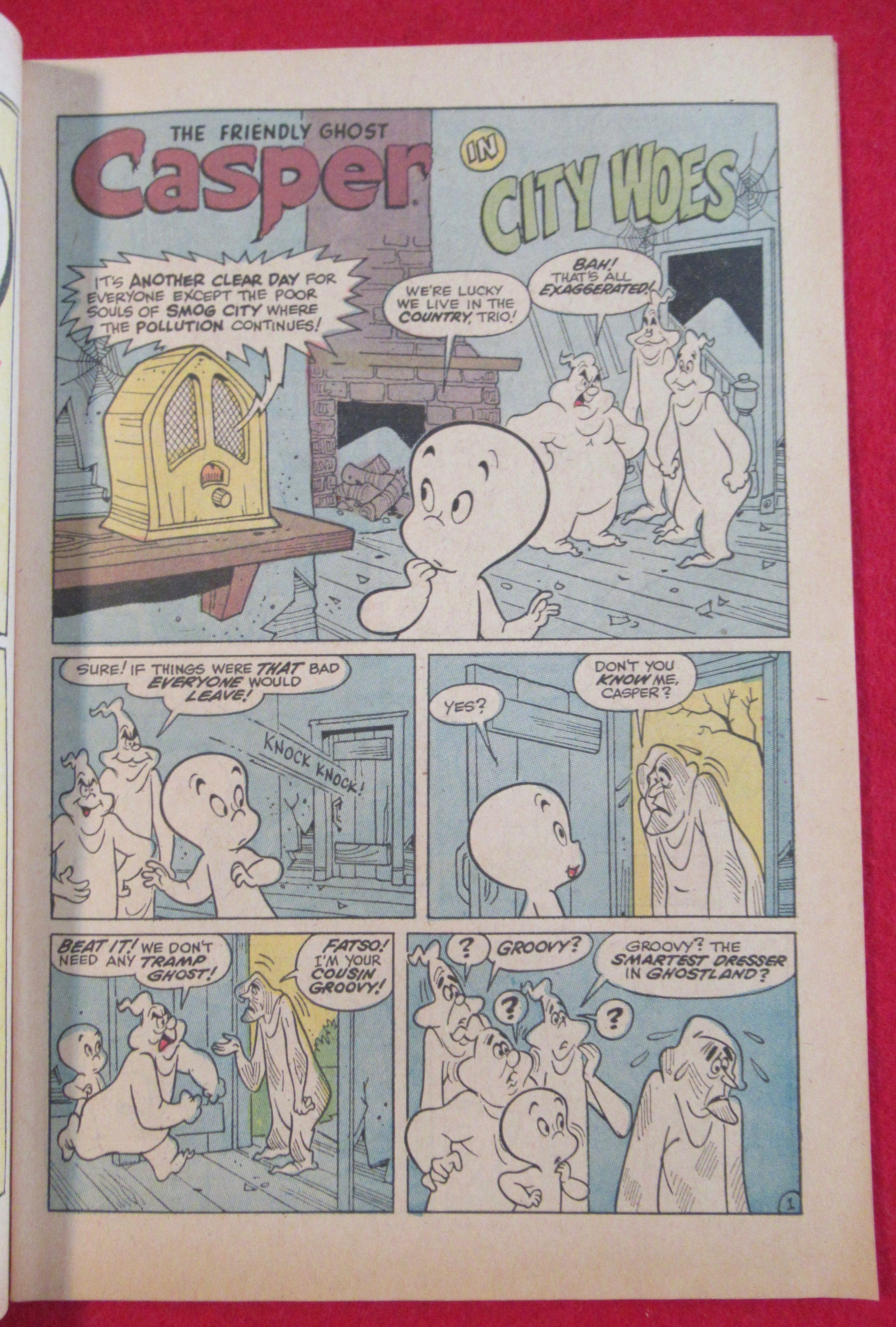Casper The Friendly Ghost Comic July 1971 City Woes
