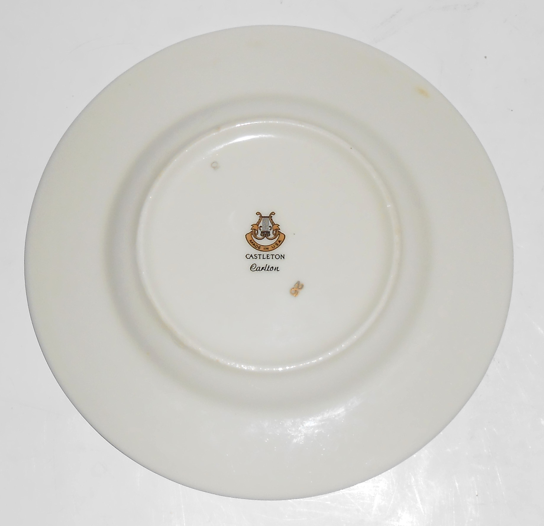 Castleton China Carlton Bread Plate Mint