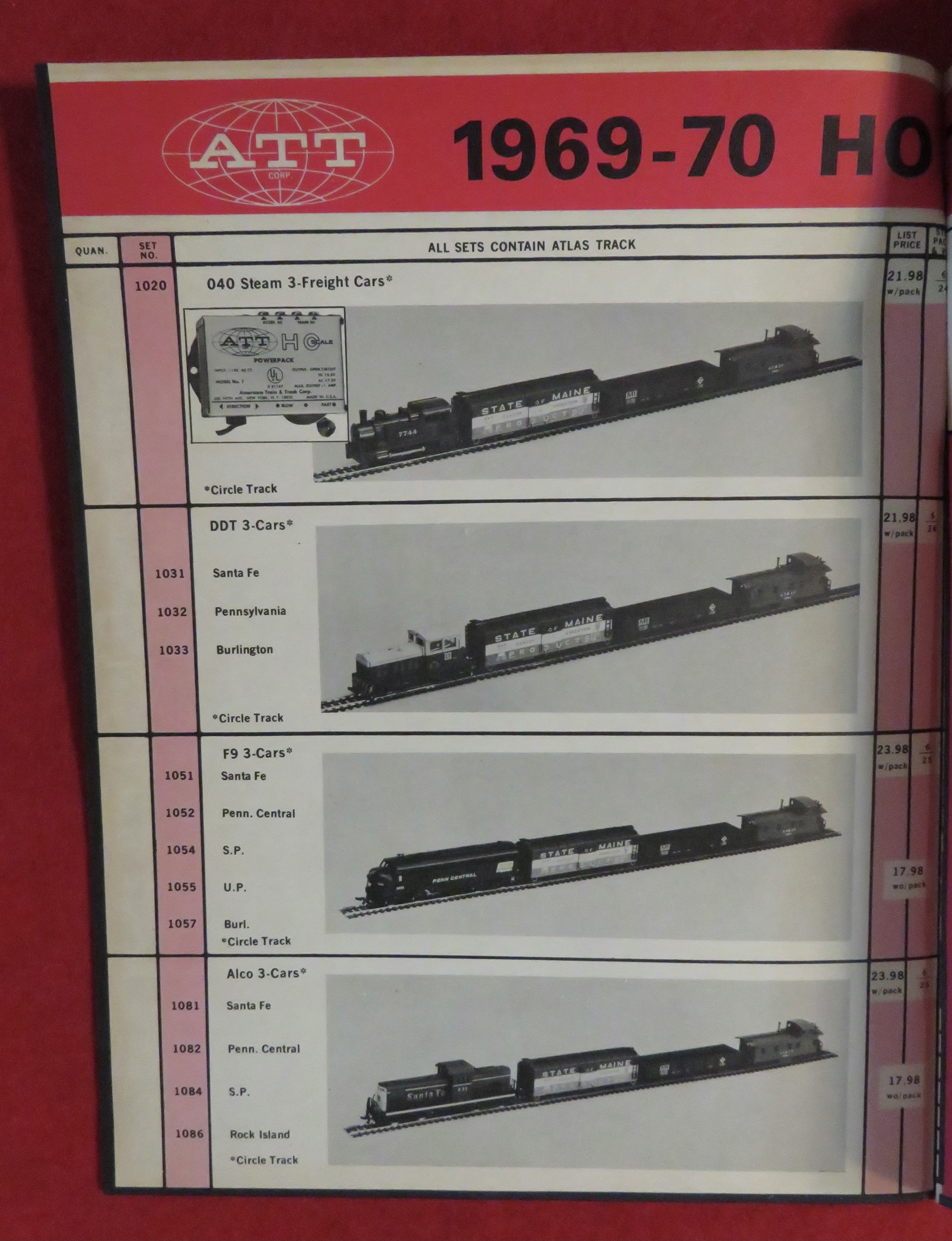 American Train & Track Corp Model Railroad Catalog 1969