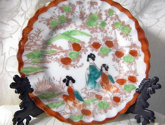 Small Oriental Handpainted Plate