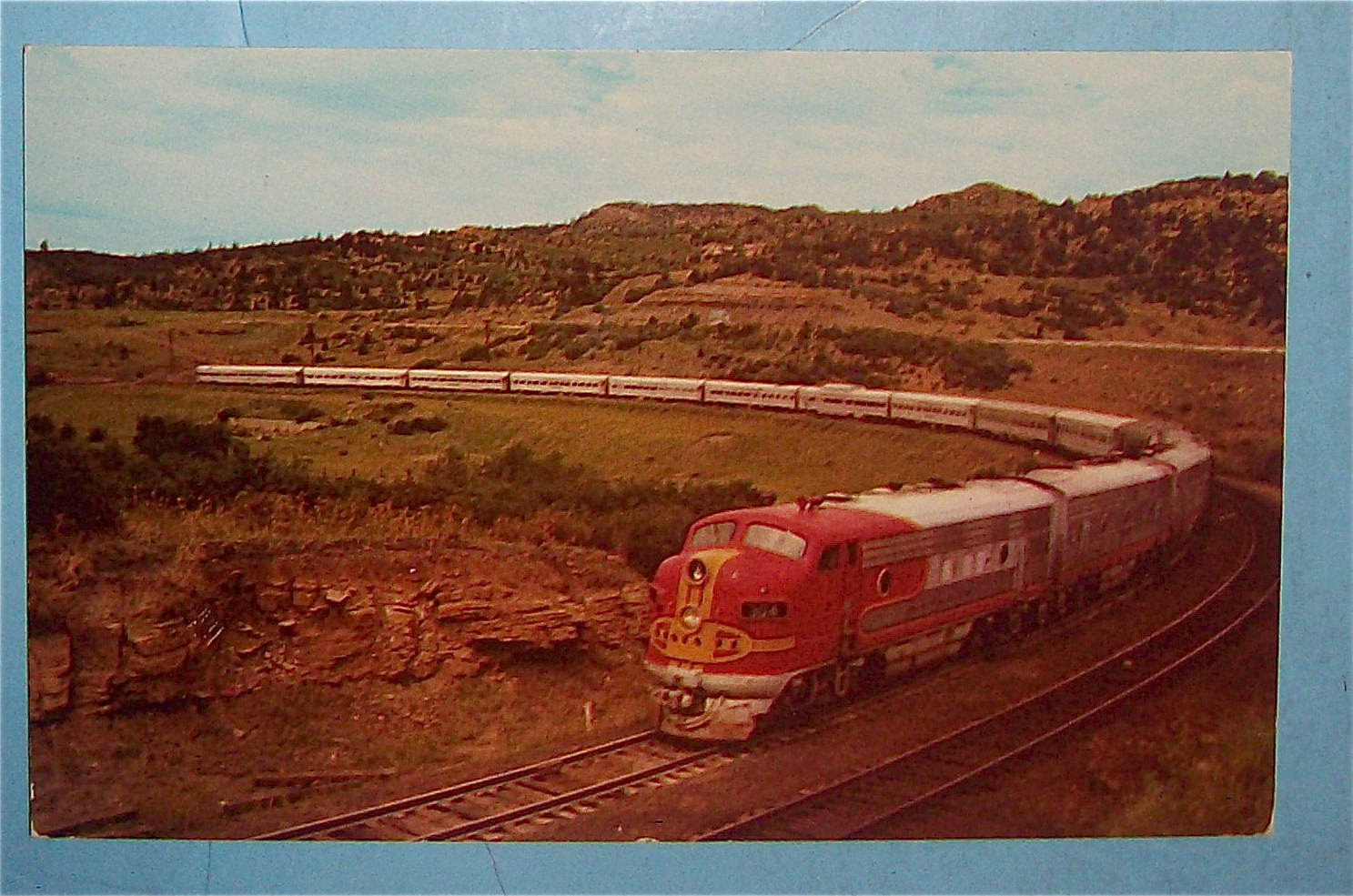 Raton Pass Postcard (Highest Point On Santa Fe RR)