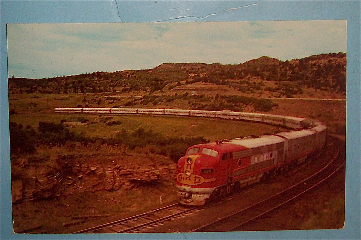 Raton Pass Postcard (Highest Point On Santa Fe RR)