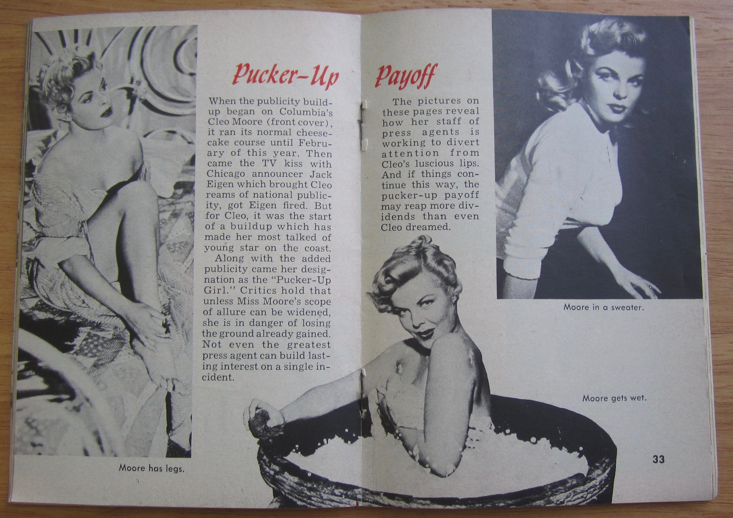 Tempo Magazine July 5, 1954 Cleo Moore