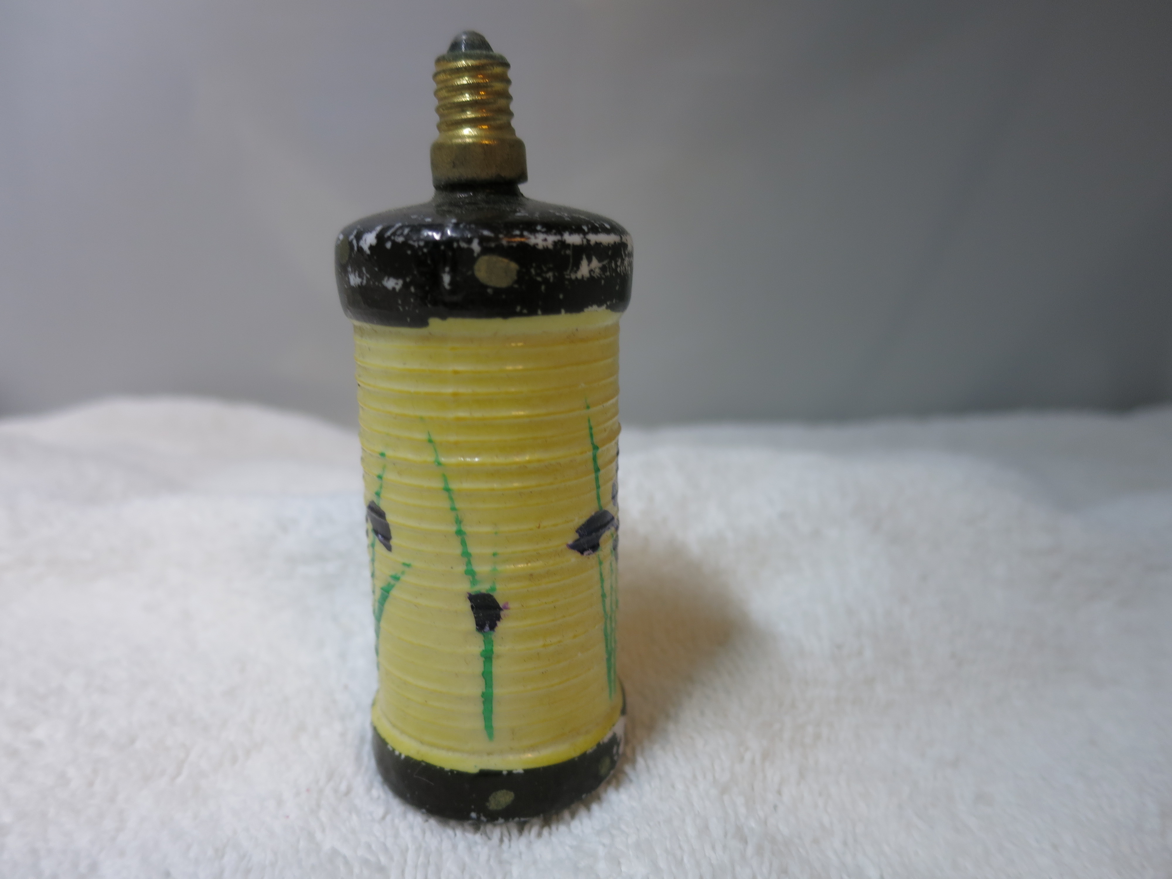 Chinese Lantern Figural Milk Glass Christmas Light Bulb