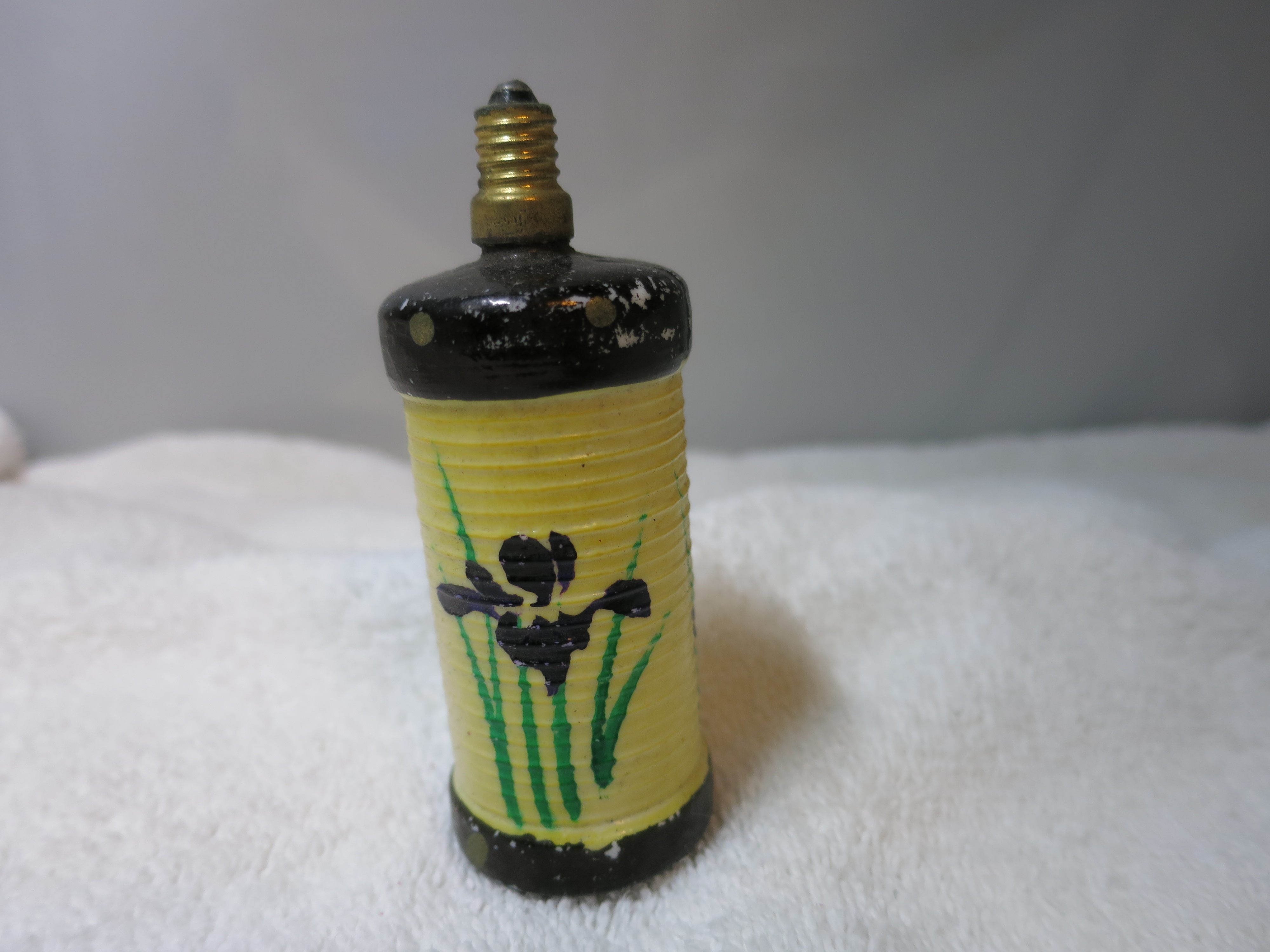 Chinese Lantern Figural Milk Glass Christmas Light Bulb