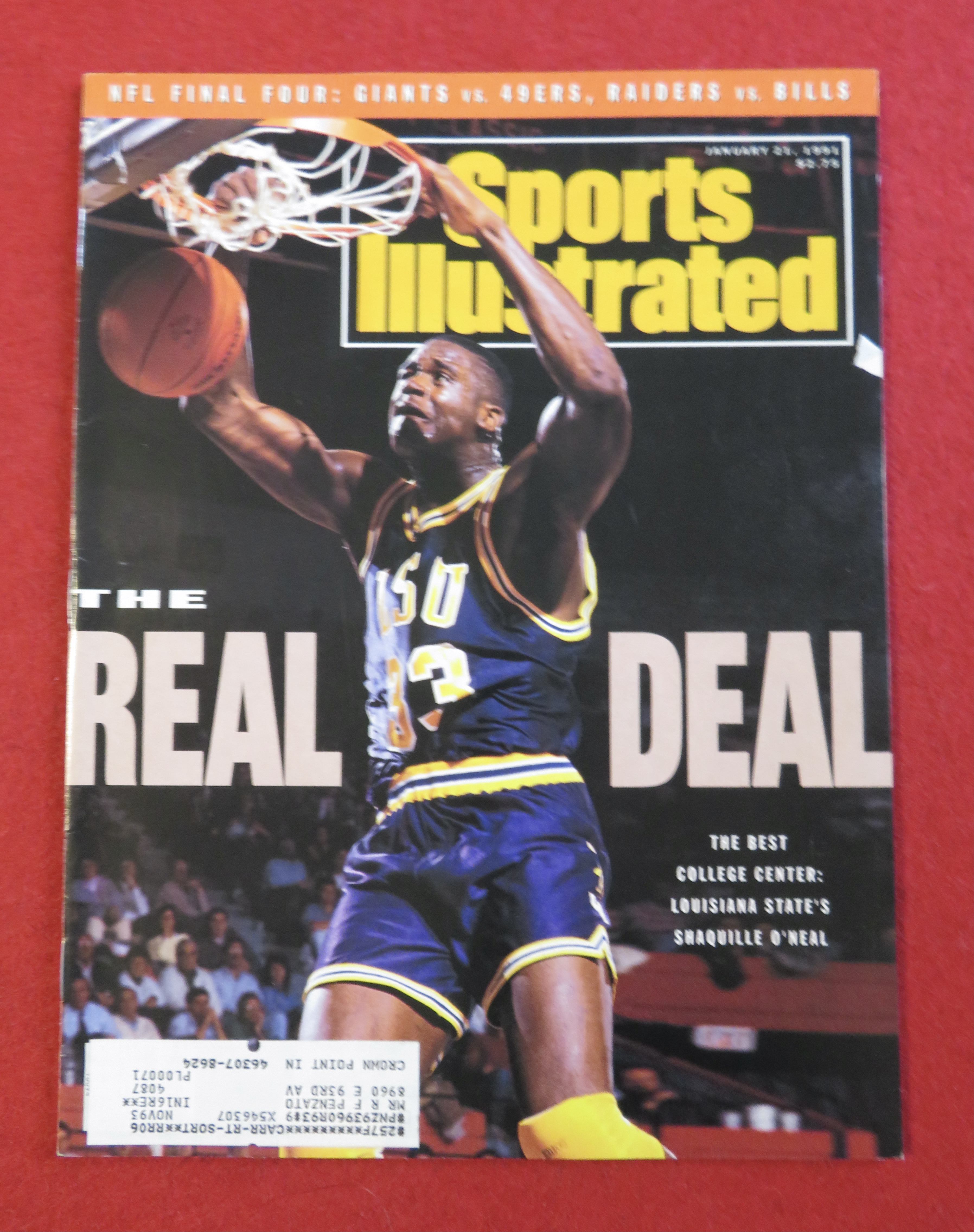 Sports Illustrated Magazine January 21, 1991 Shaquille