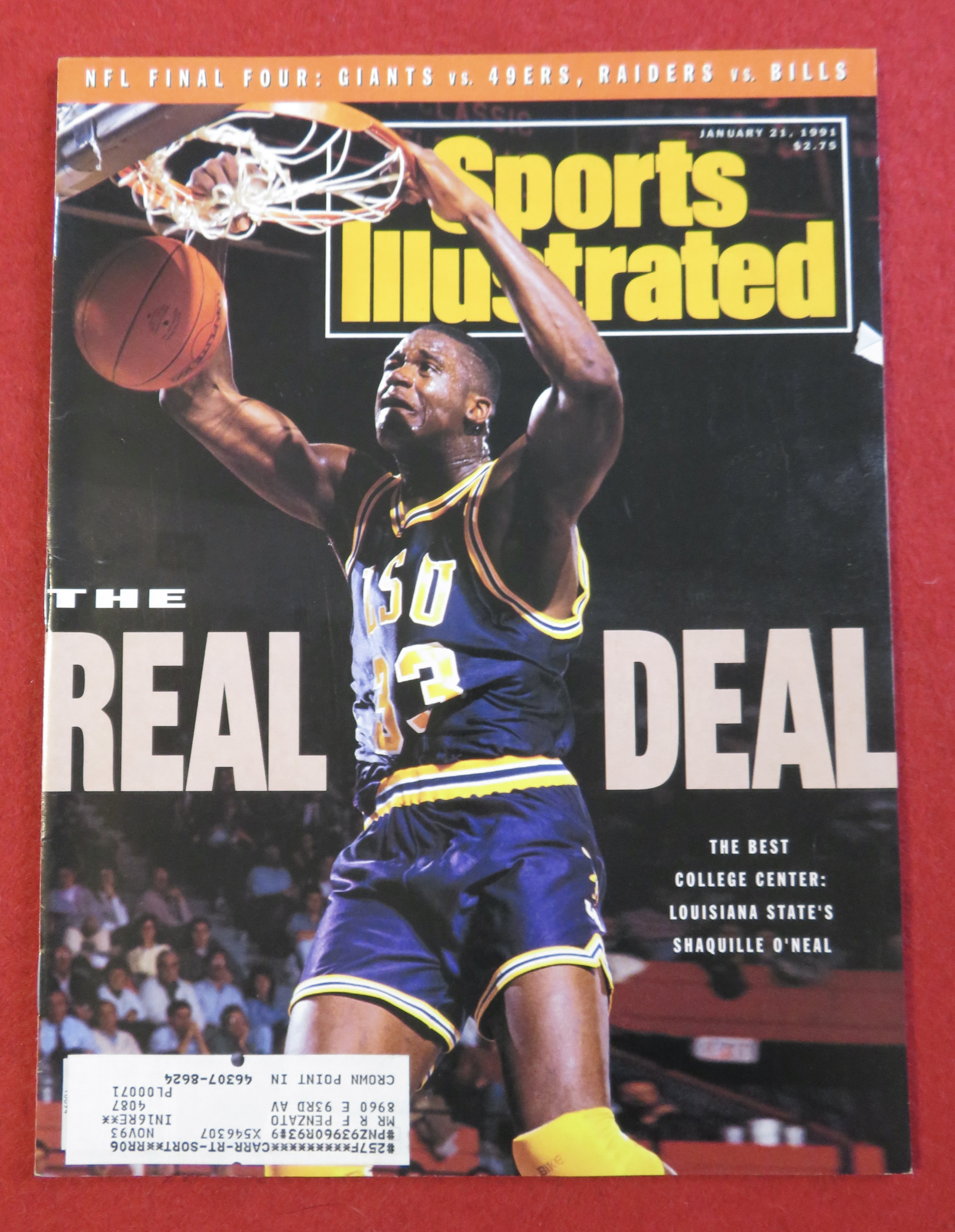 Sports Illustrated Magazine January 21, 1991 Shaquille