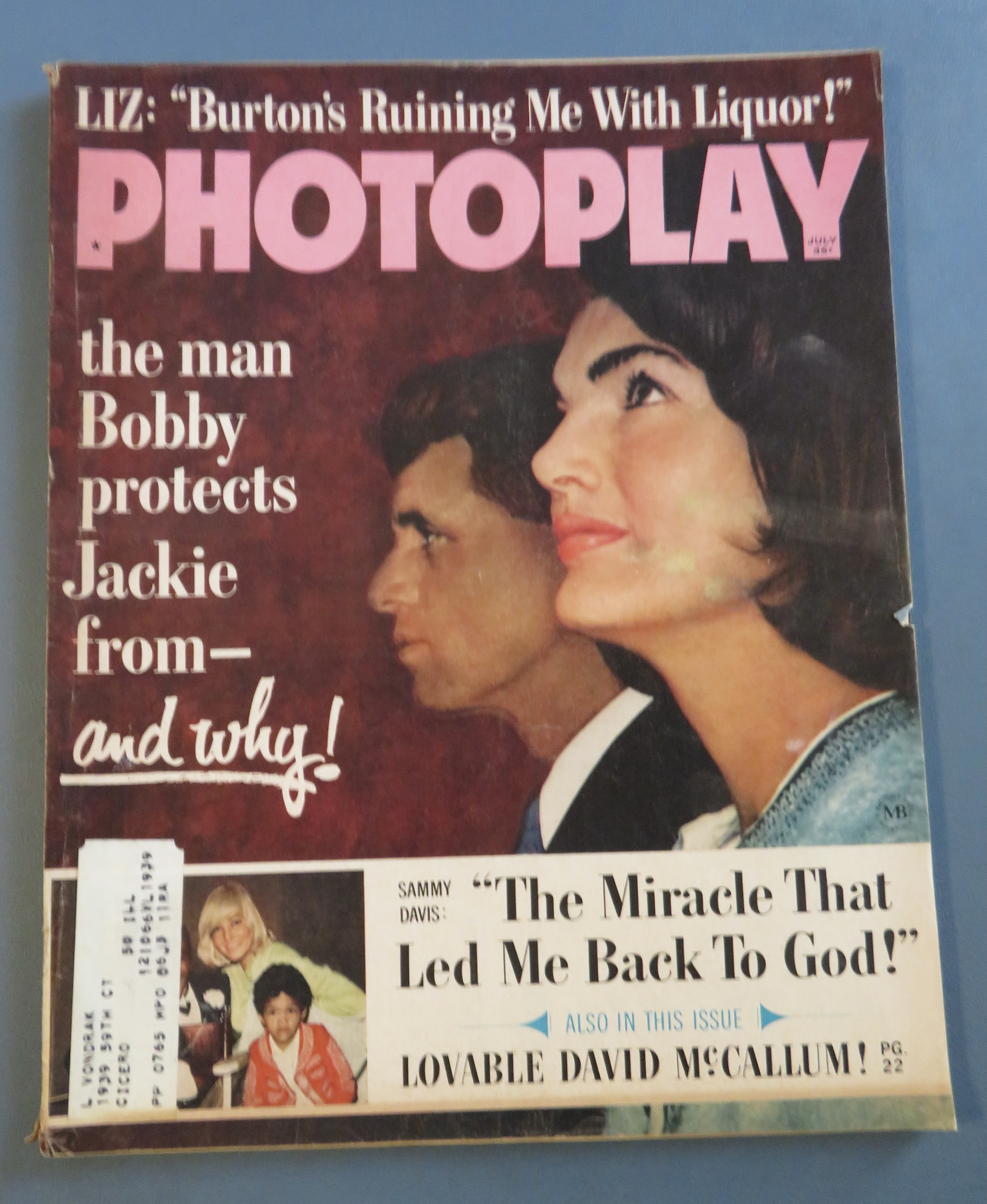 Photoplay Magazine July 1965 Jackie & Bobby Kennedy