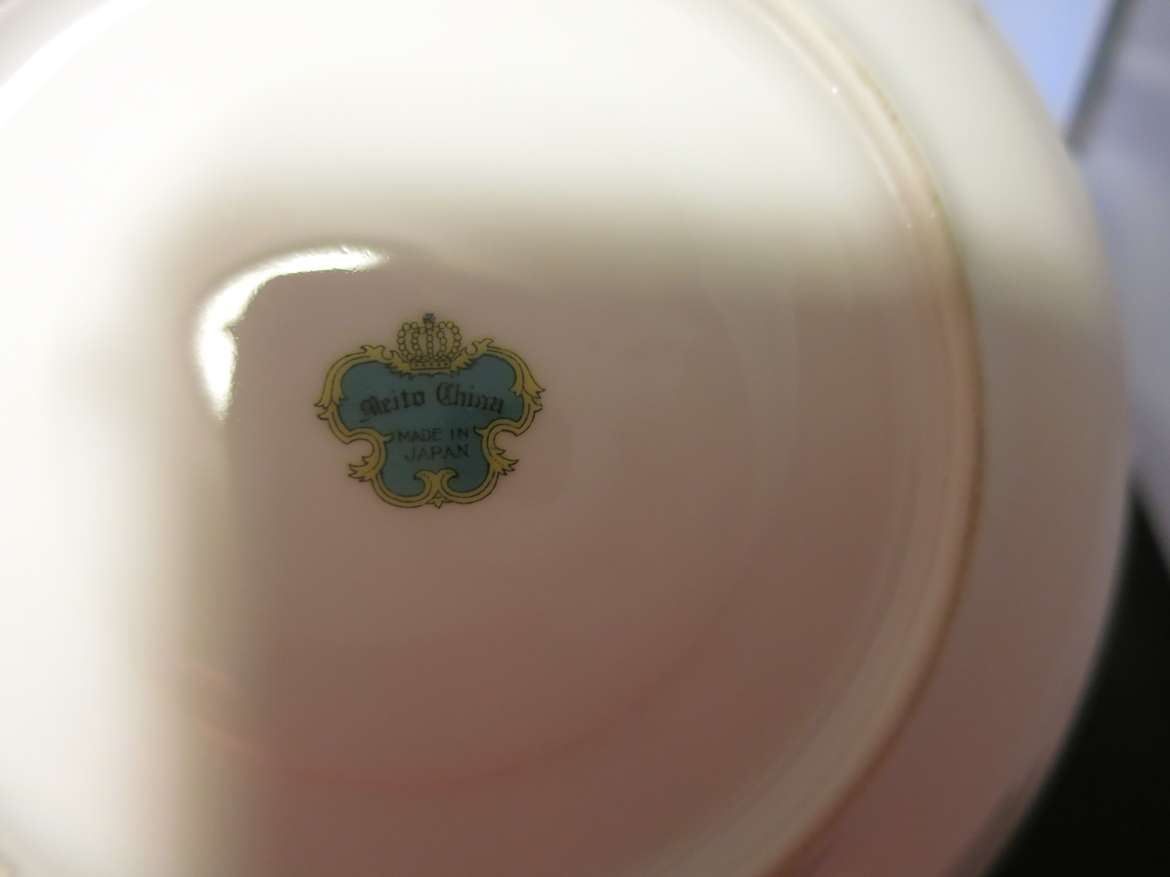 Meito China Floral Saucer Cup Plate no Cup Japan