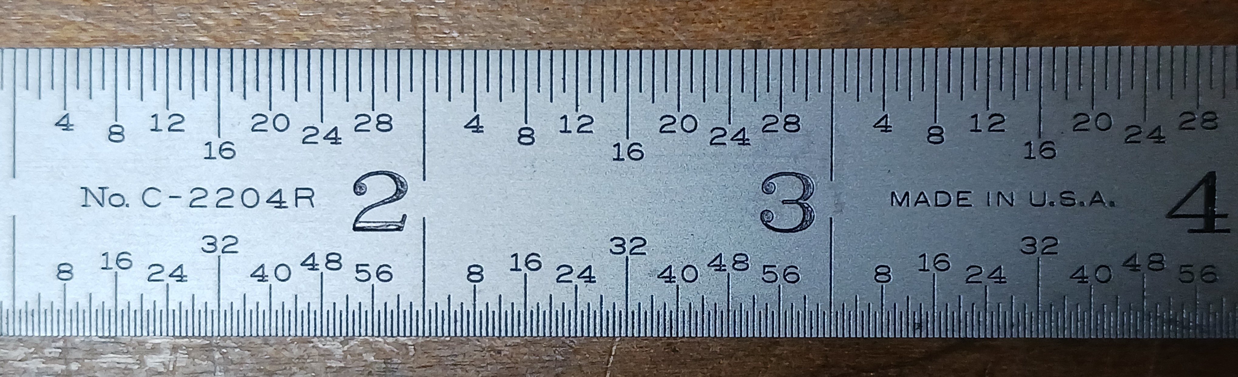 Lufkin Sterling Steel Rule No. C - 2204R Chrome