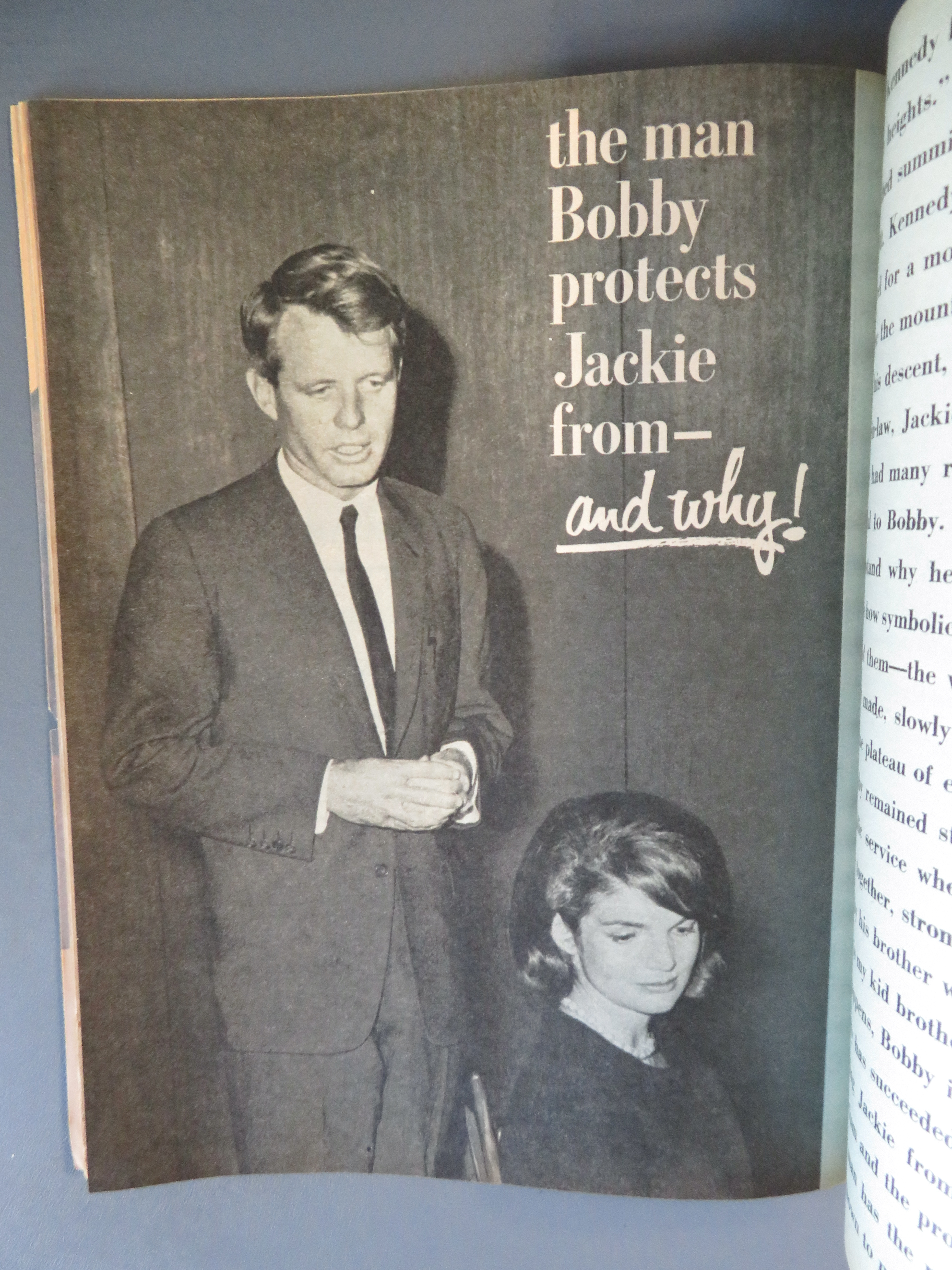 Photoplay Magazine July 1965 Jackie & Bobby Kennedy