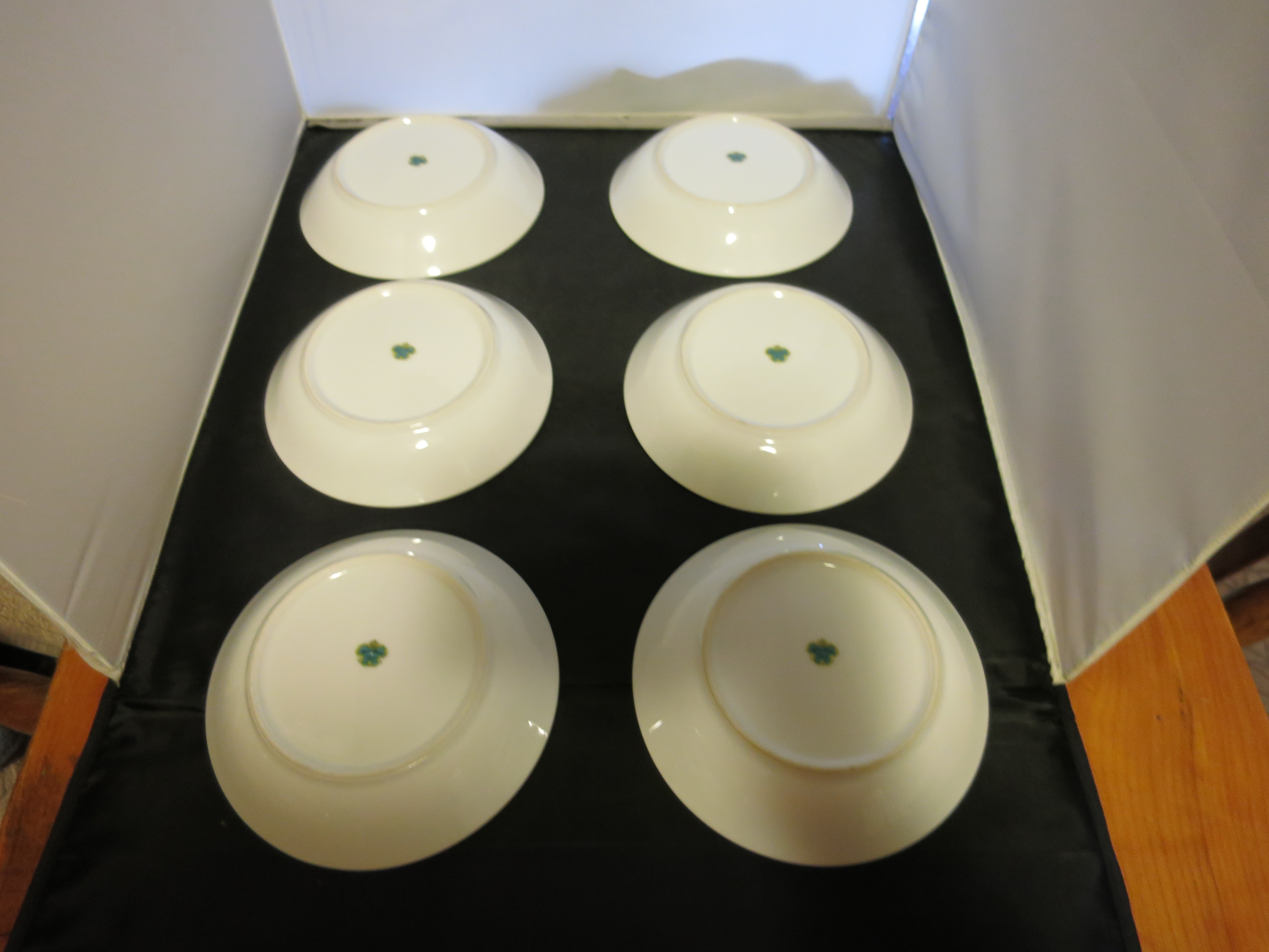 Meito China Floral Soup Bowl Made in Japan set of 6