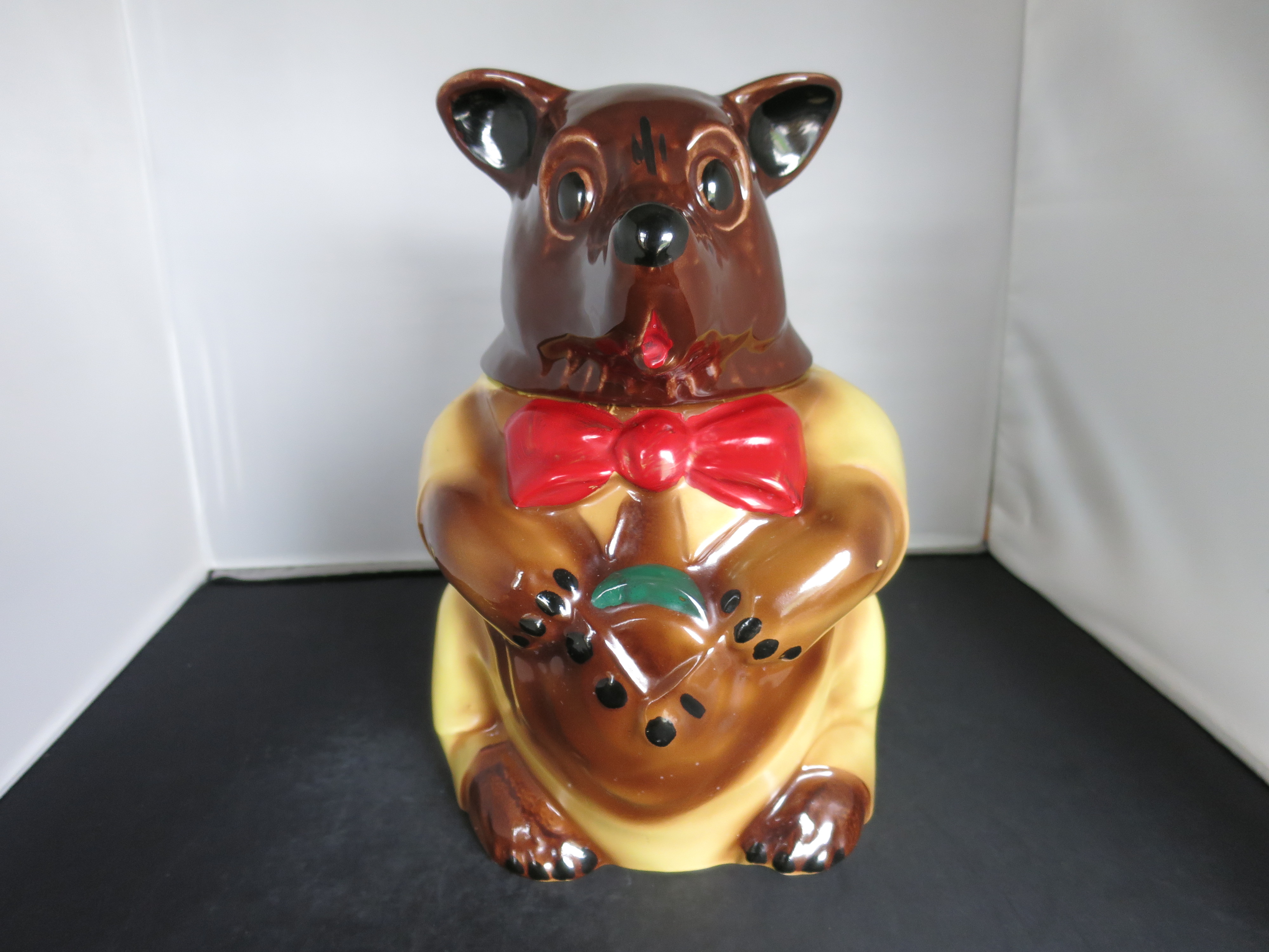 McCoy Brown Bear Cookie Jar HTF circa 1945