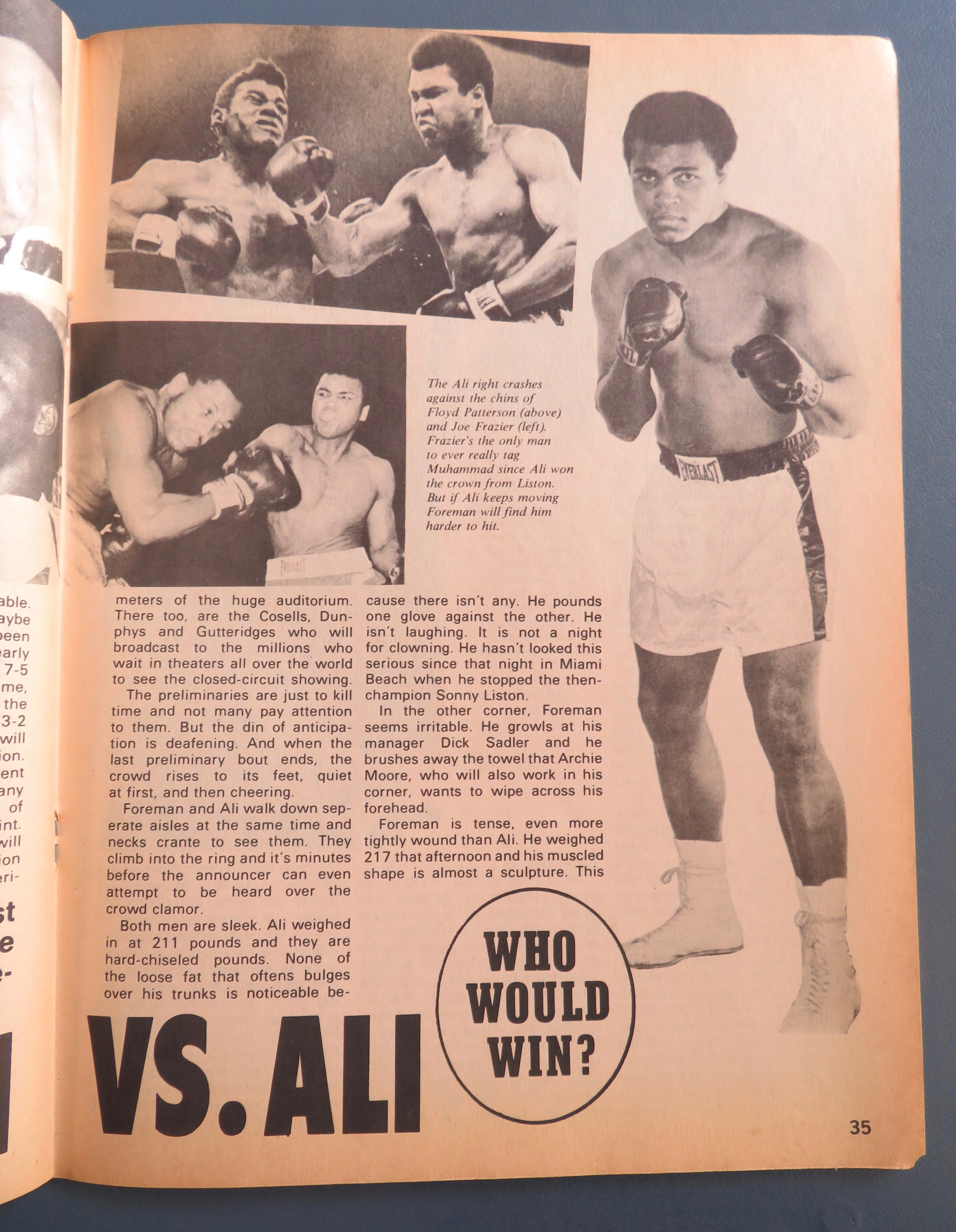 World Boxing Magazine July 1973 Foreman vs Ali