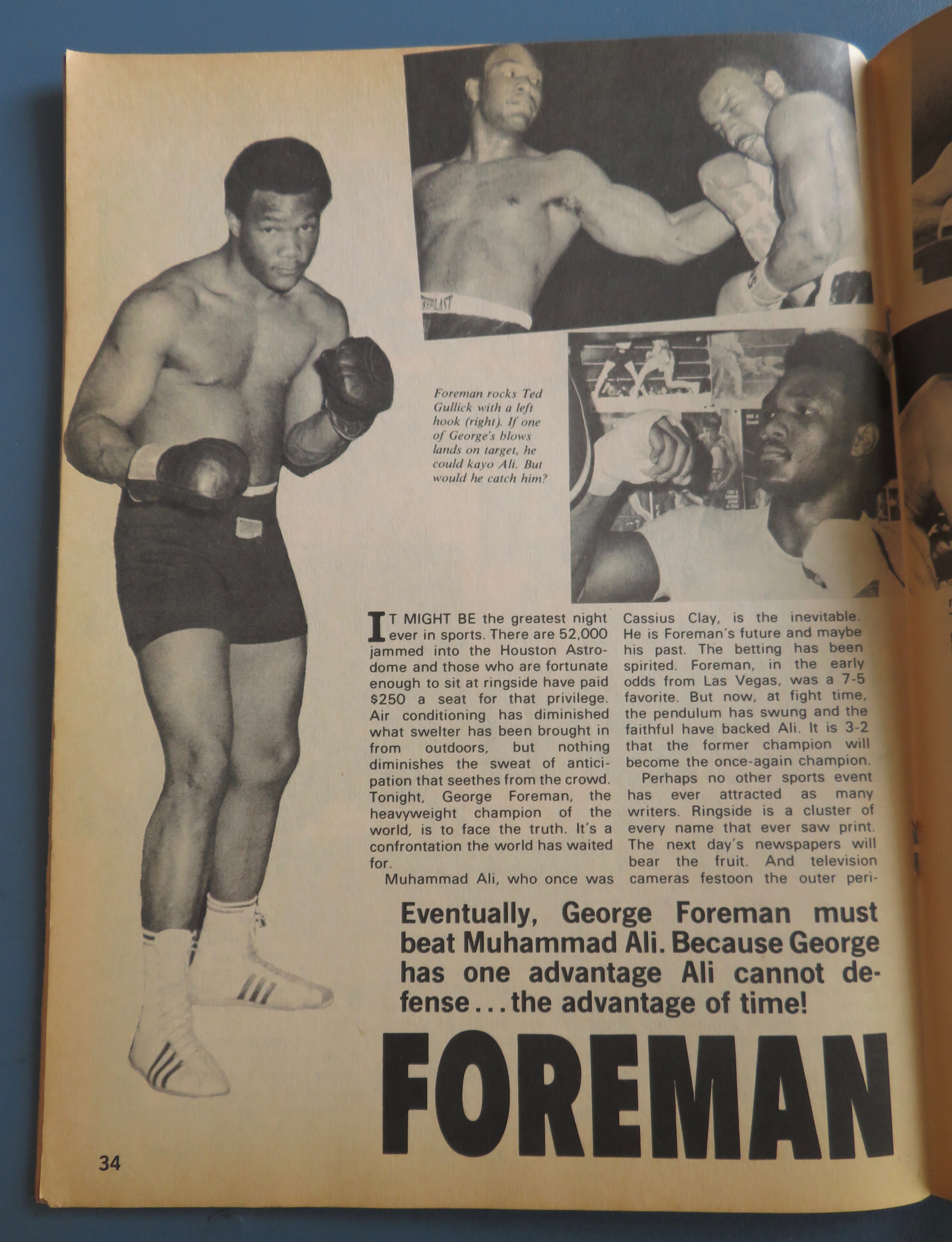 World Boxing Magazine July 1973 Foreman vs Ali