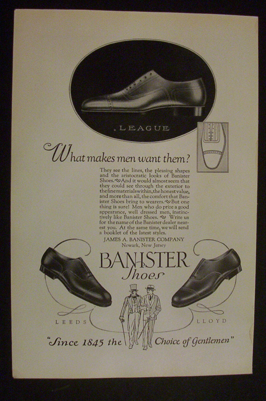 1926 Banister Shoes with What Makes Men Want Them?