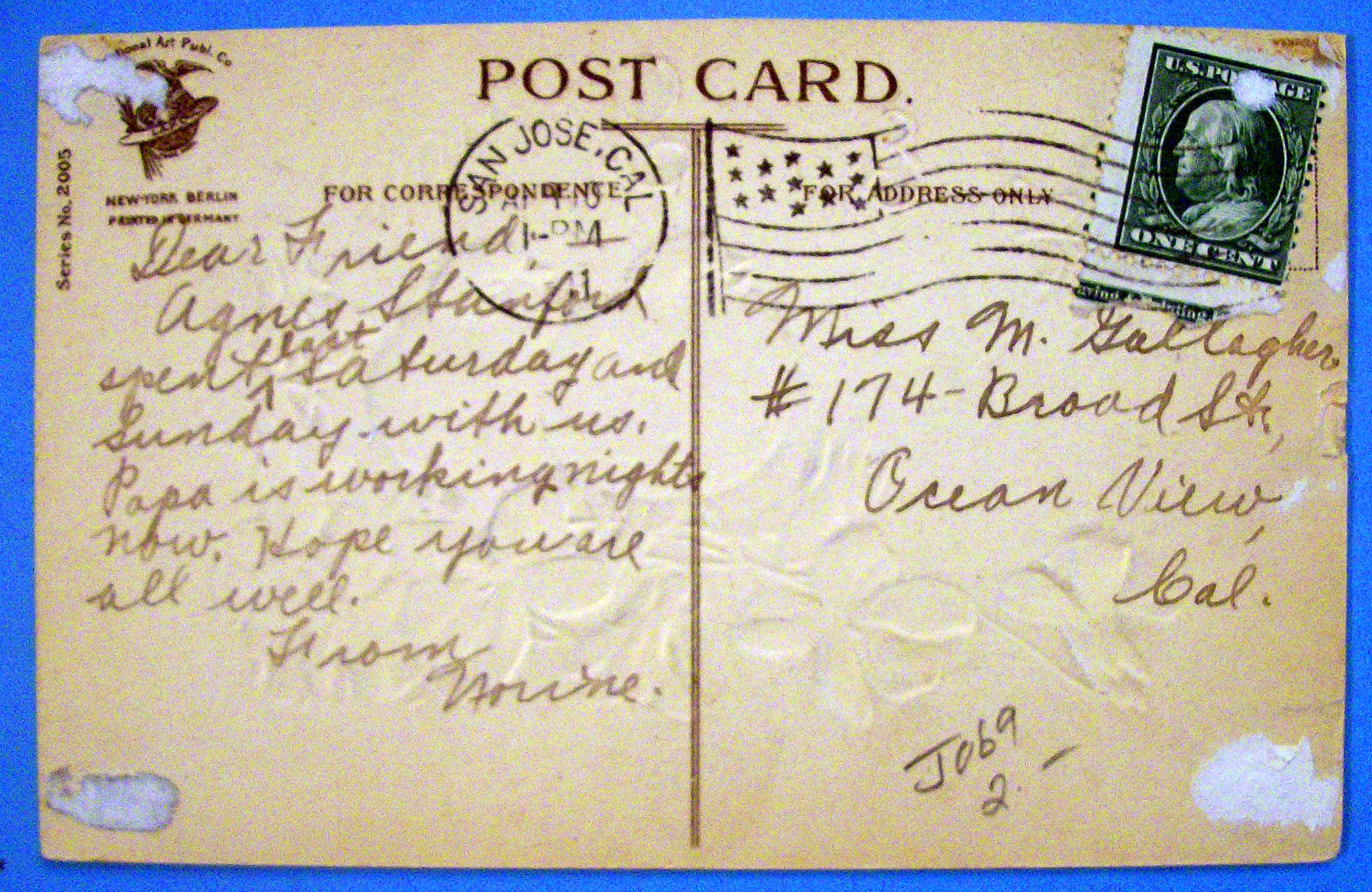 Easter Greeting Postcard with Two Chicks