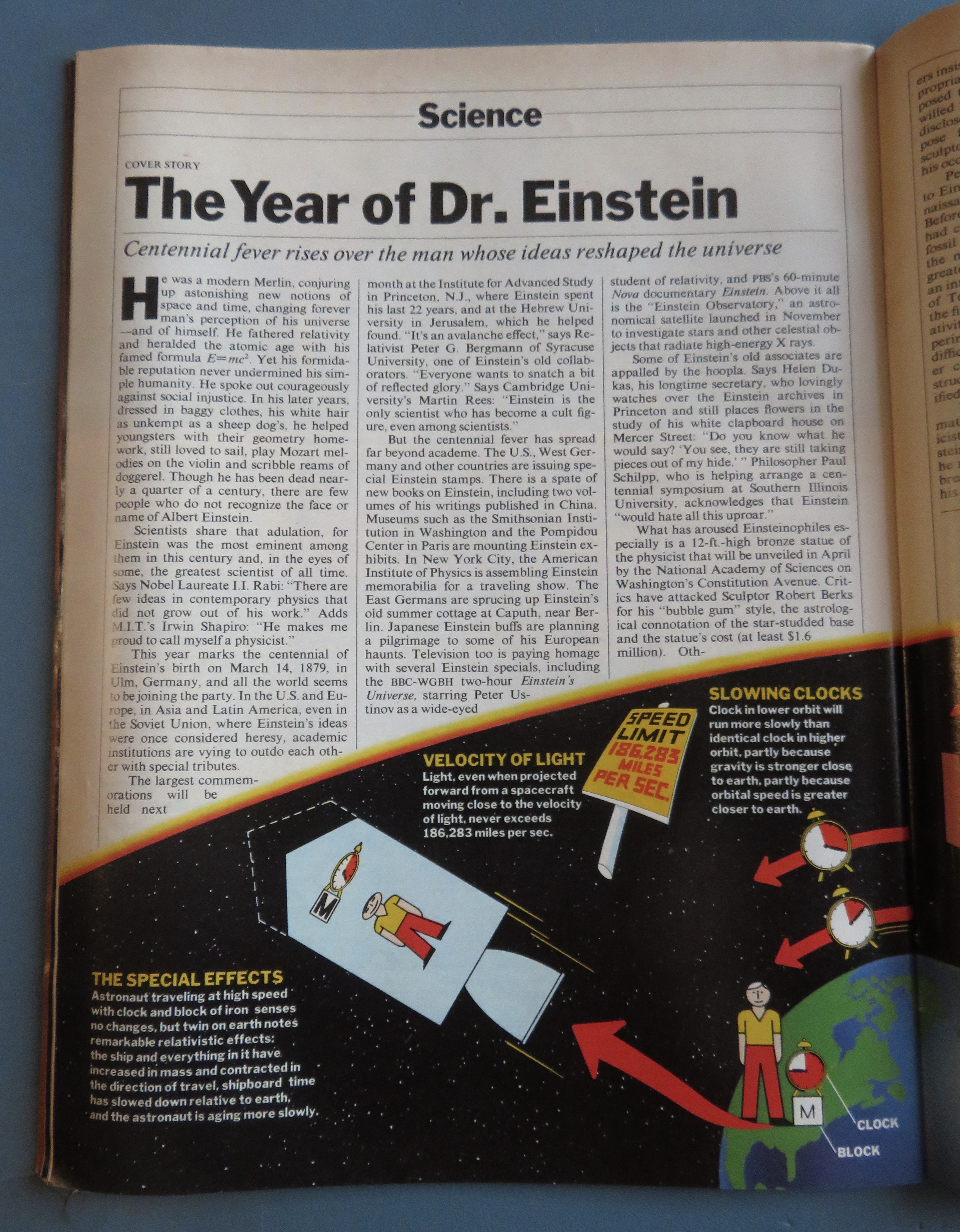 Time Magazine February 19, 1979 Rediscovering Einstein